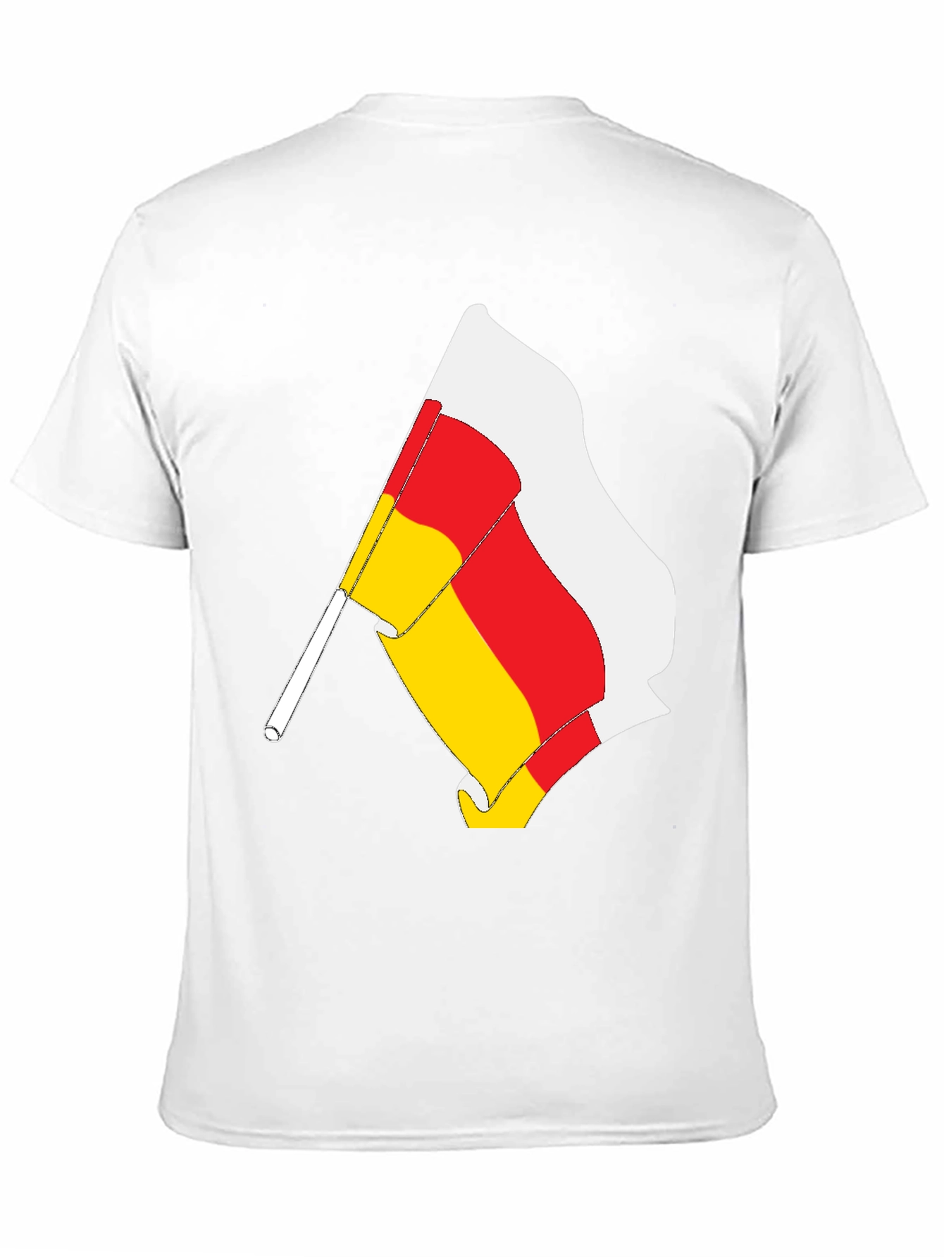 South Ossetia Flag T-Shirt - Black Cotton Tee