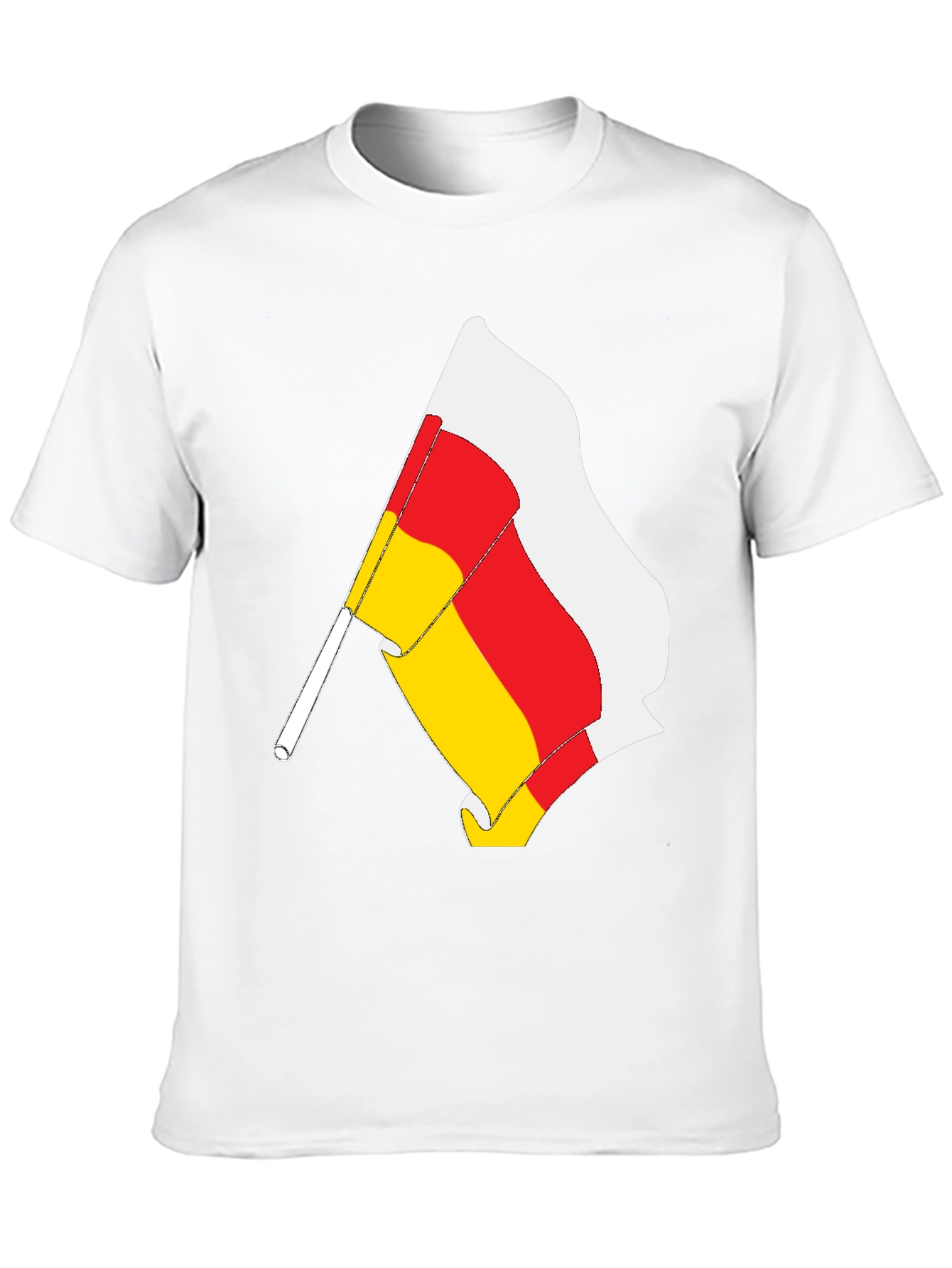 South Ossetia Flag T-Shirt - Black Cotton Tee