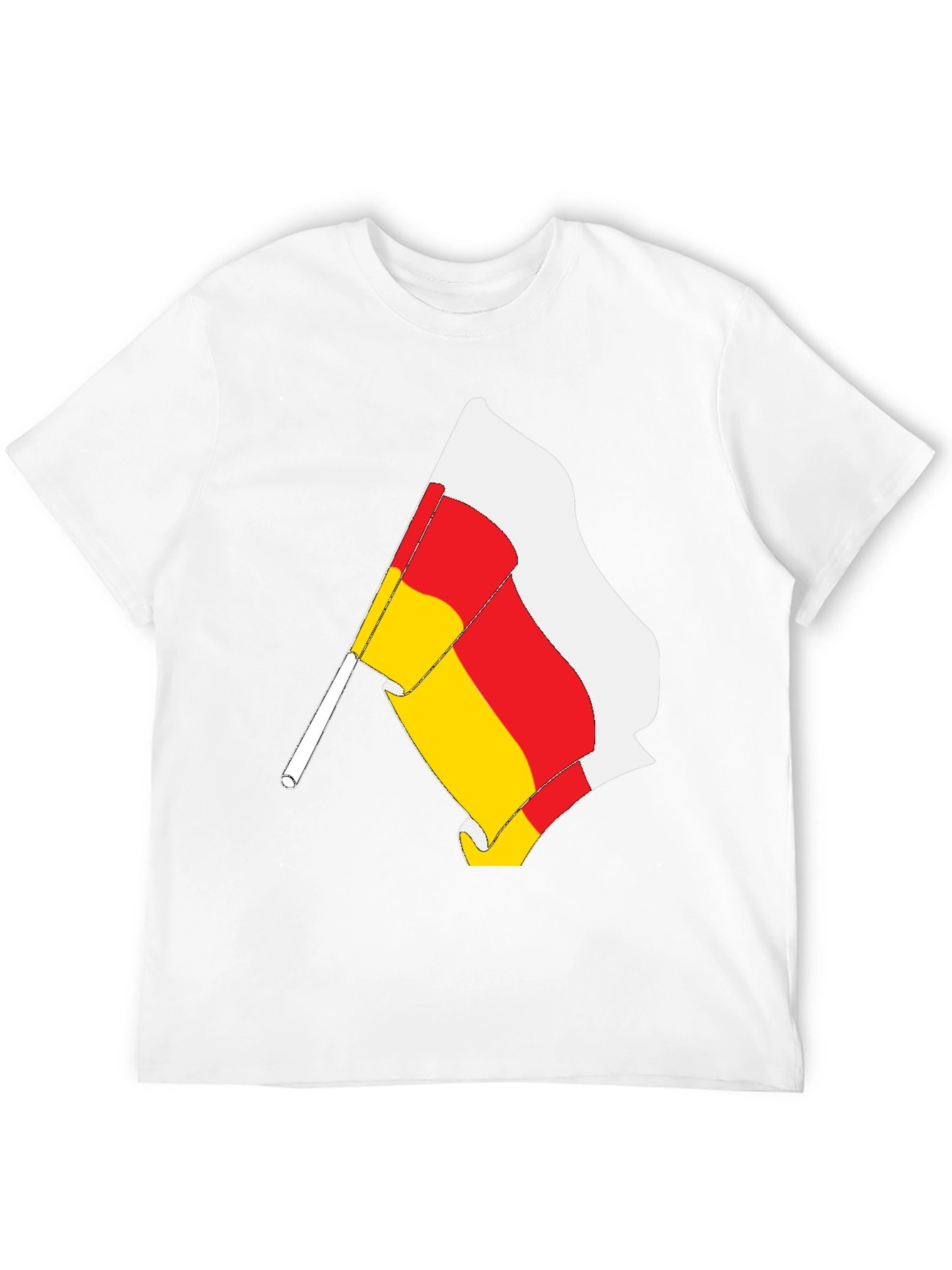 South Ossetia Flag T-Shirt - Black Cotton Tee