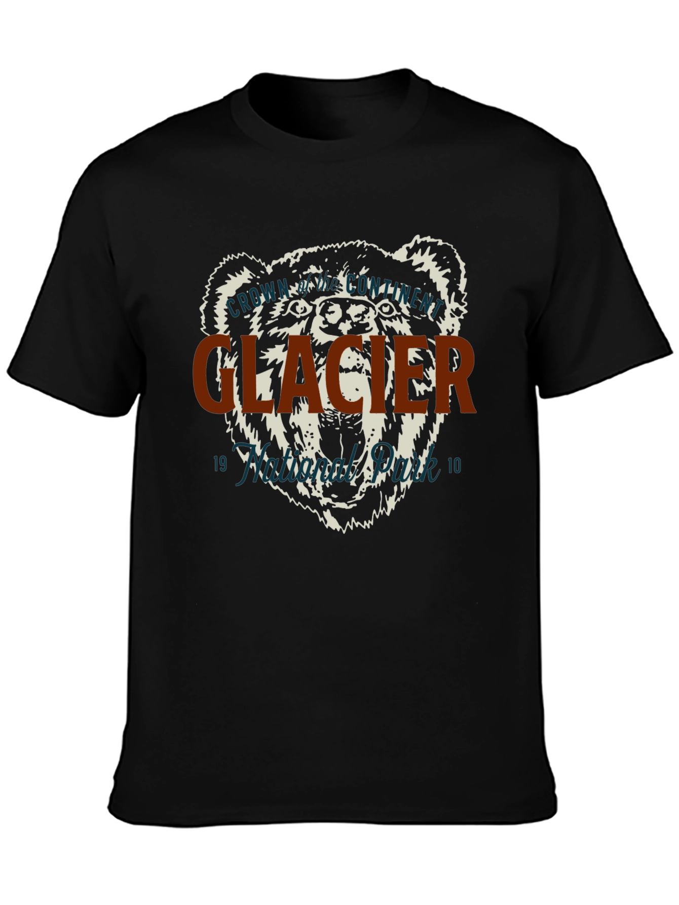 Glacier National Park Bear Graphic T-Shirt