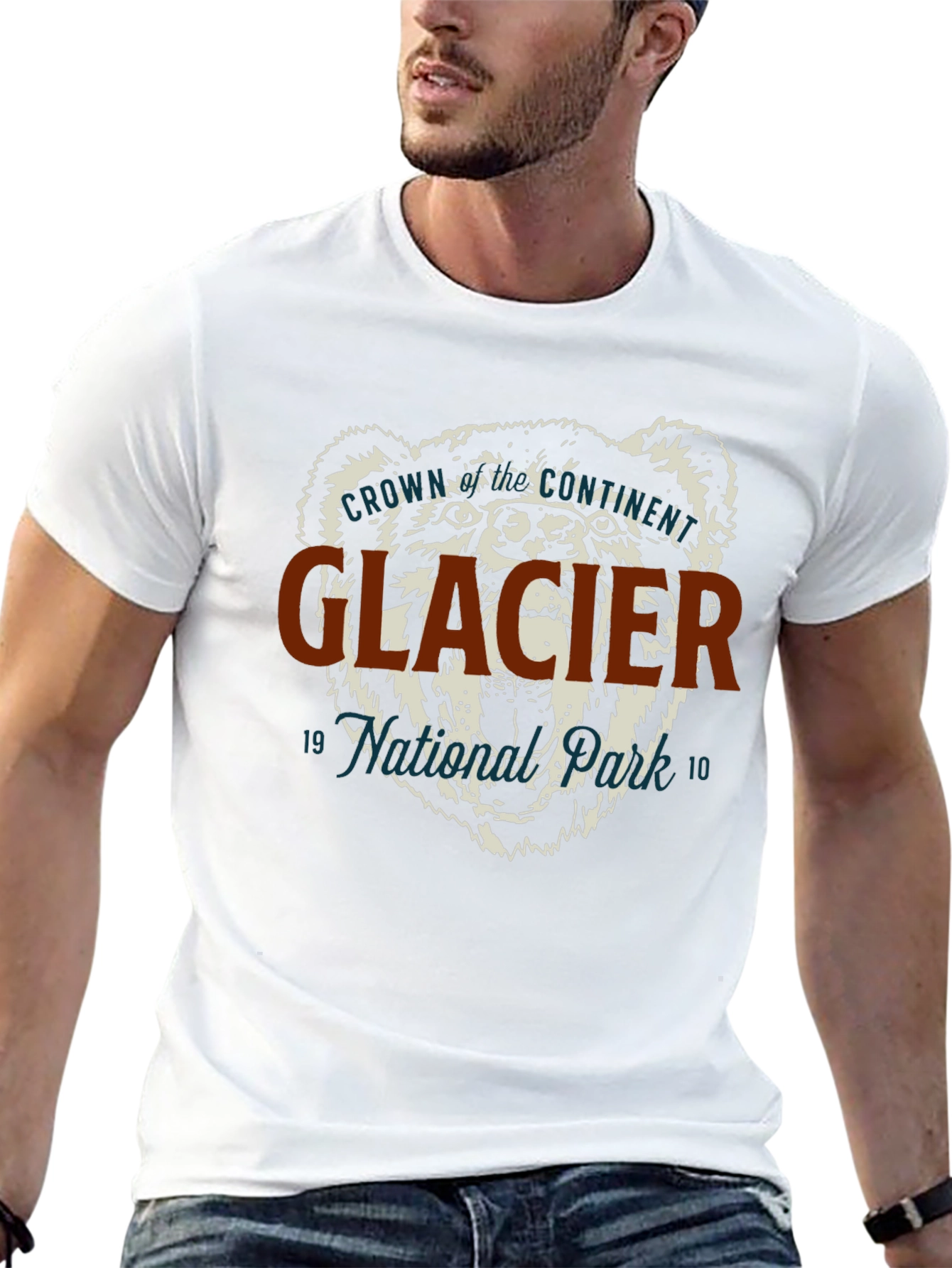 Glacier National Park Bear Graphic T-Shirt
