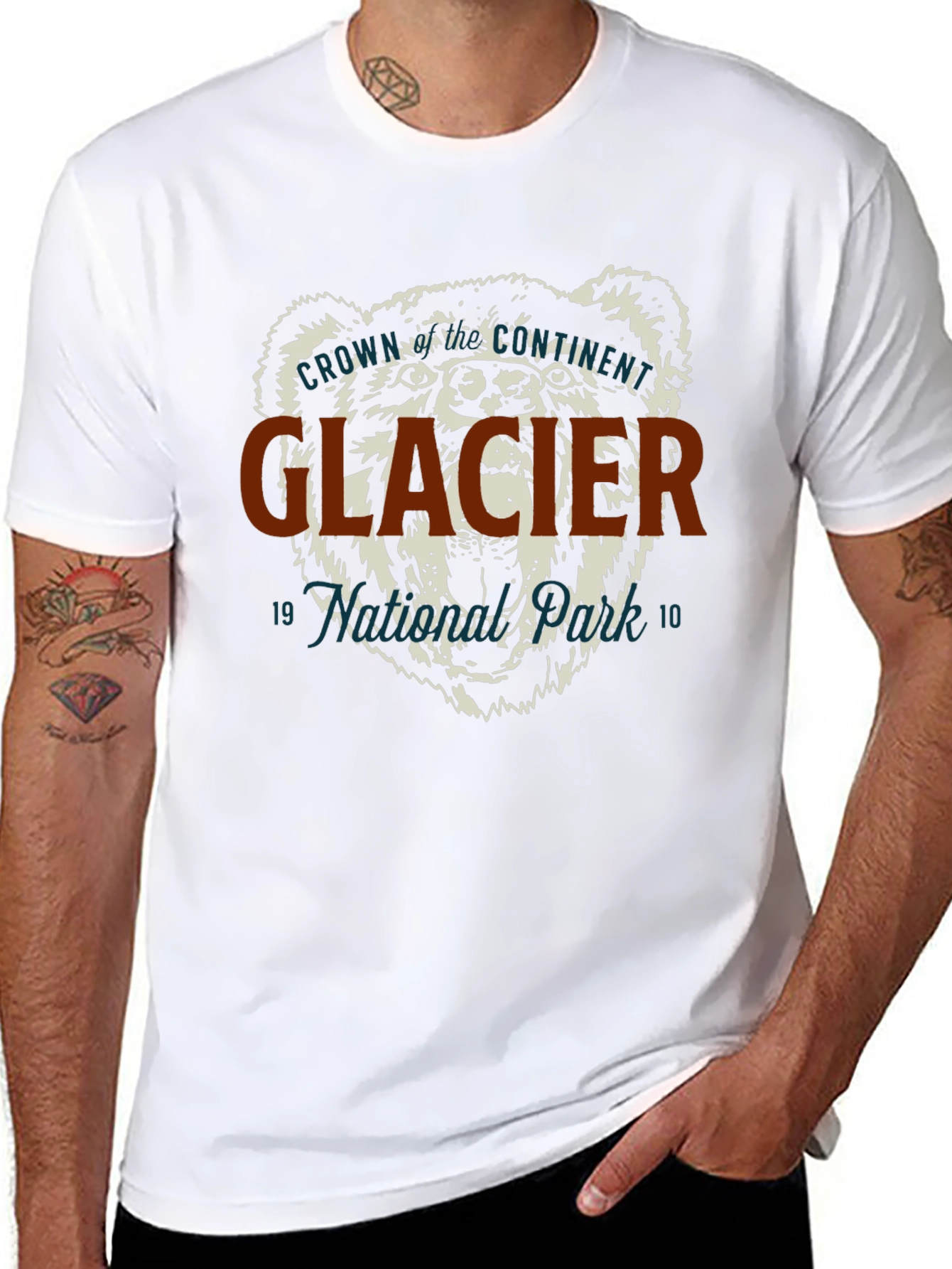 Glacier National Park Bear Graphic T-Shirt