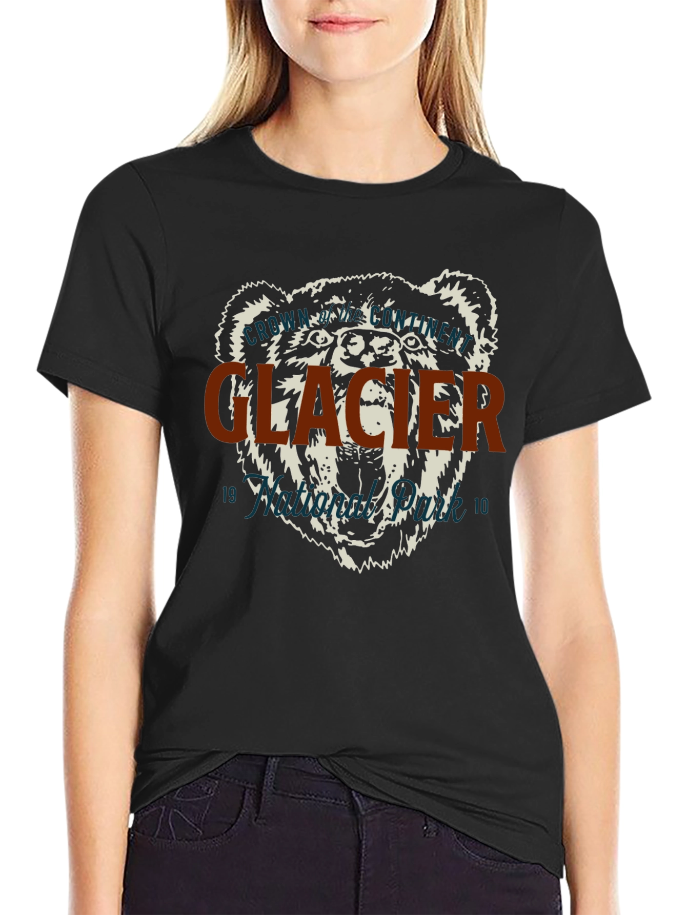 Glacier National Park Bear Graphic T-Shirt