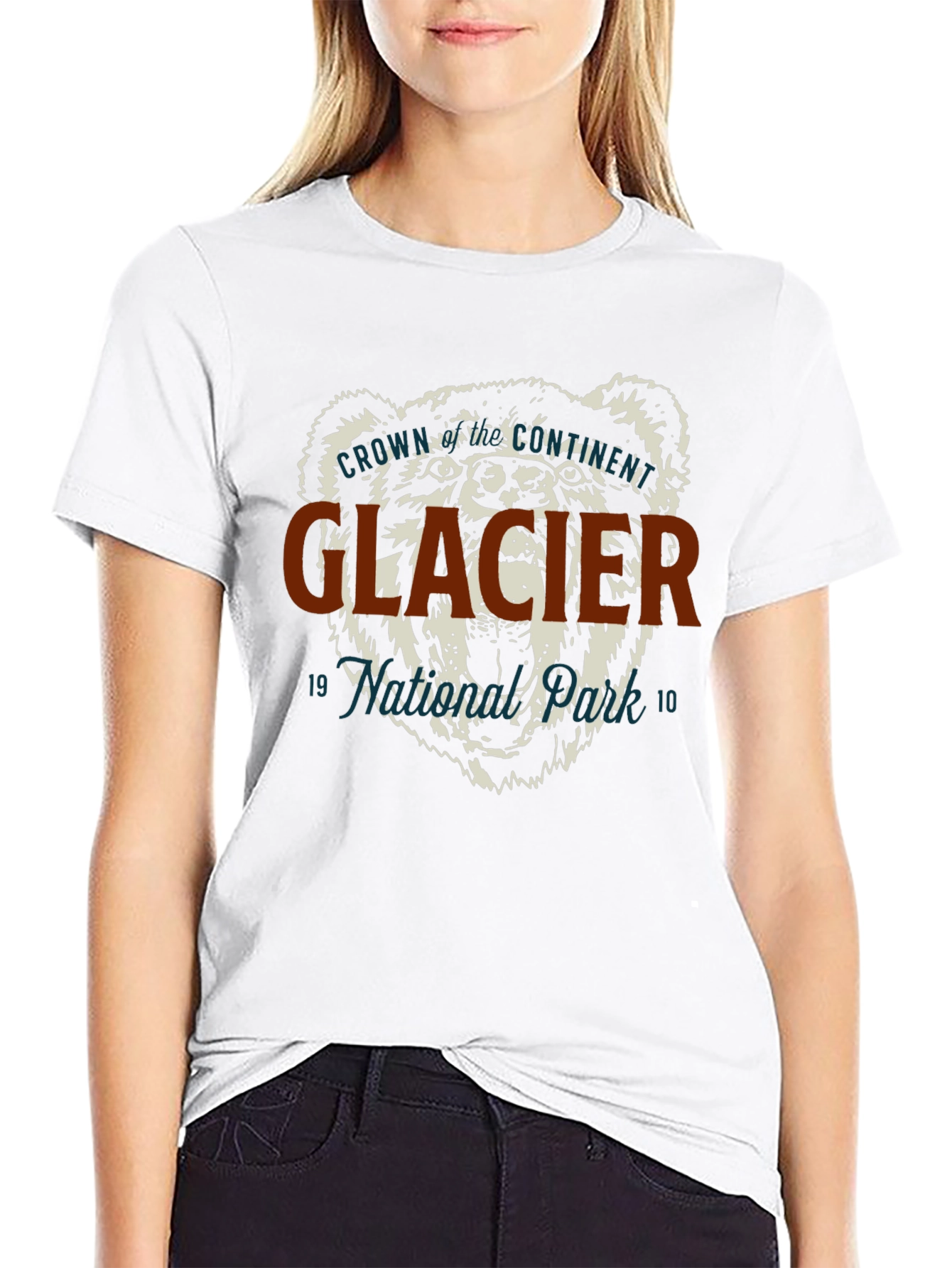 Glacier National Park Bear Graphic T-Shirt