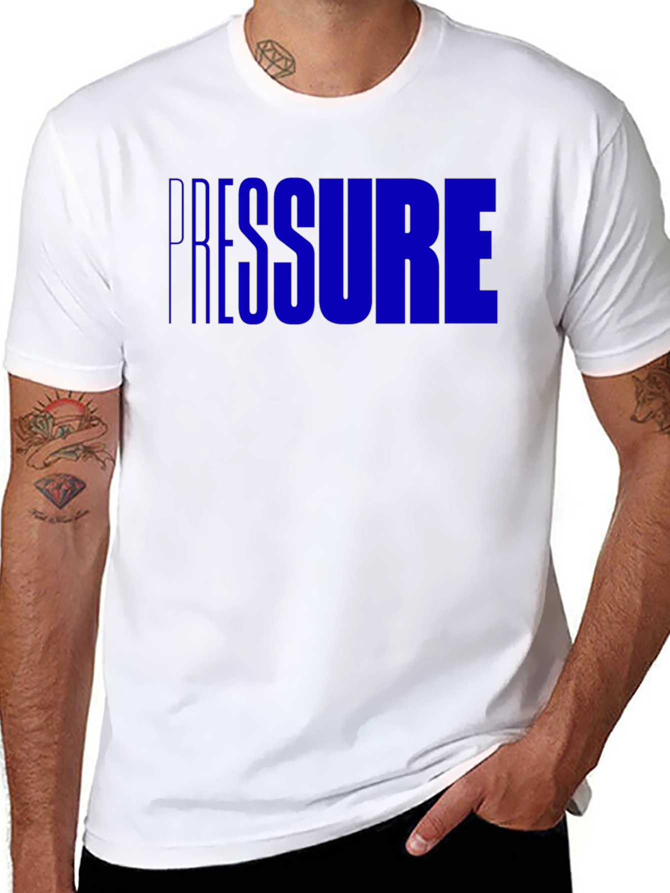 Pressure Graphic Tee - Black Cotton T-Shirt