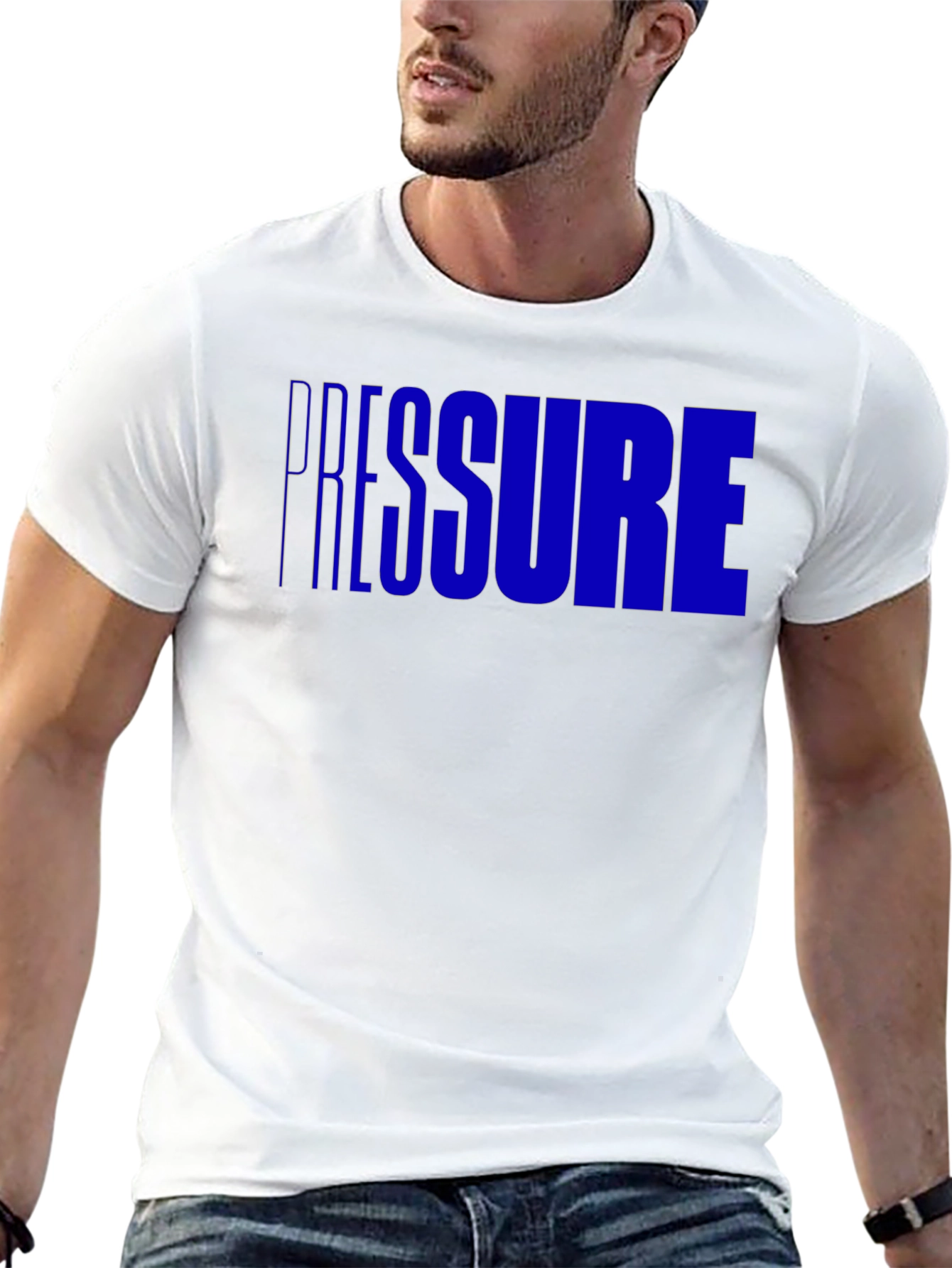 Pressure Graphic Tee - Black Cotton T-Shirt
