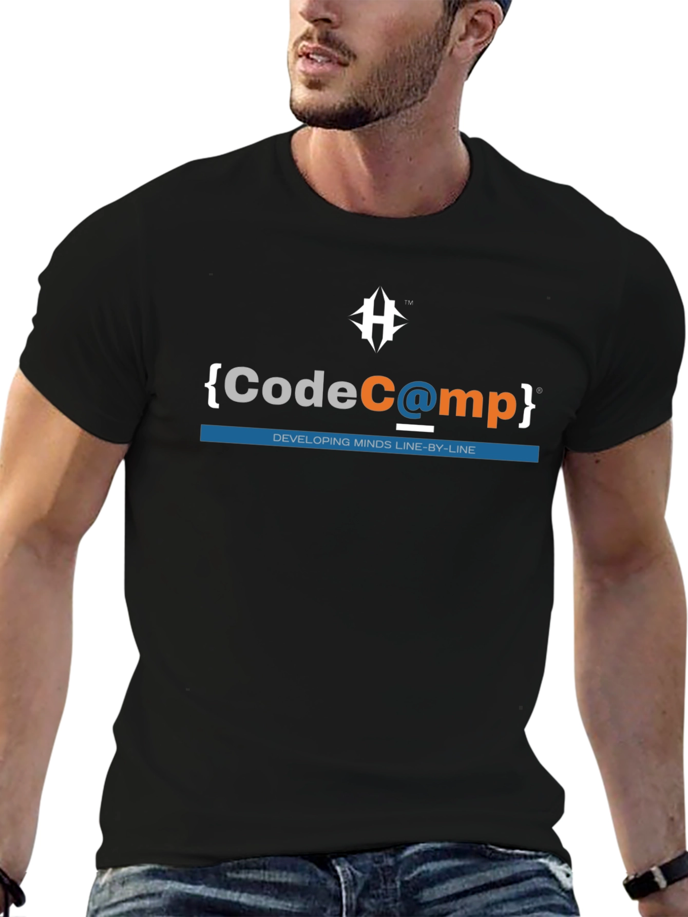 CodeComp Black Graphic Tee - Develop Minds
