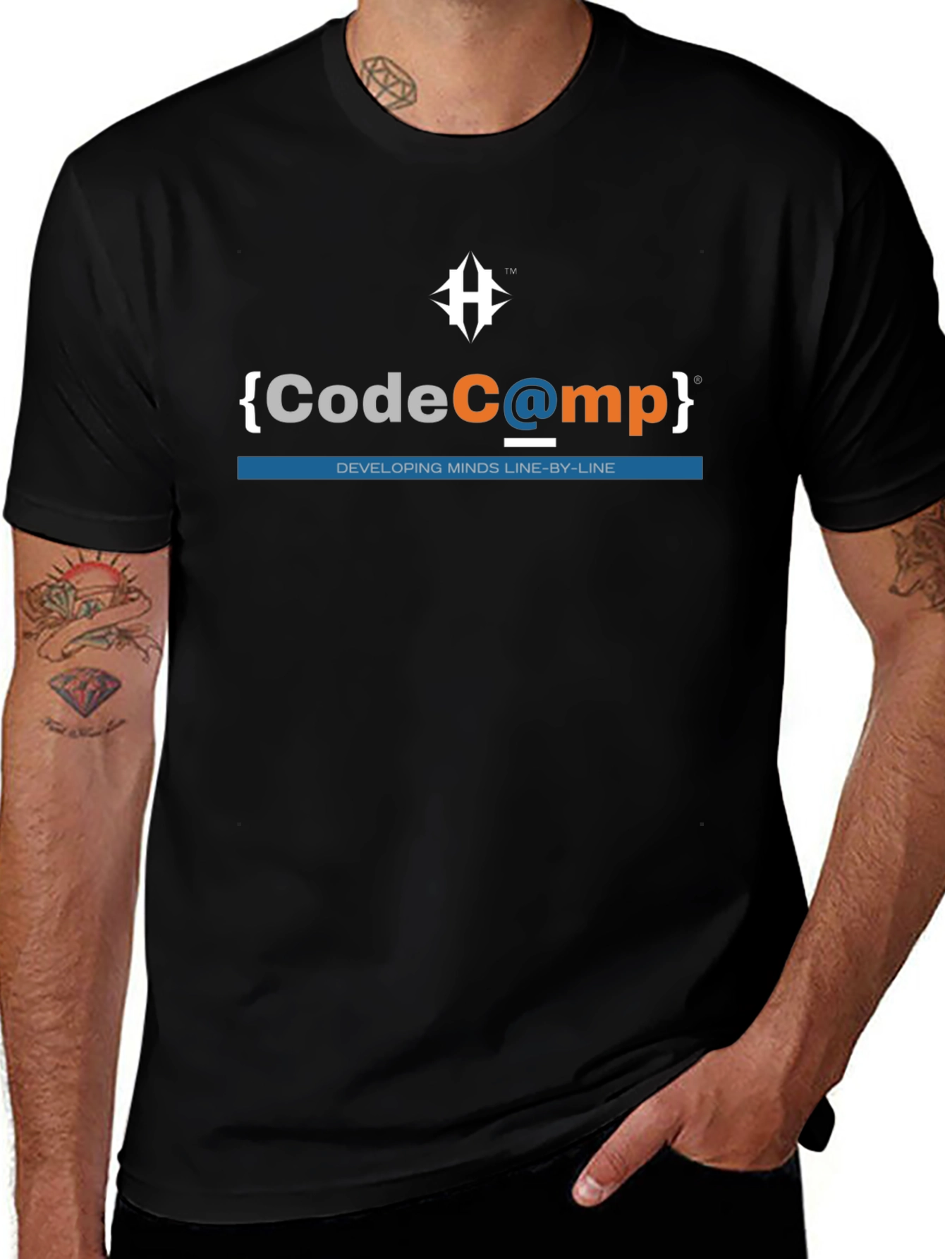 CodeComp Black Graphic Tee - Develop Minds