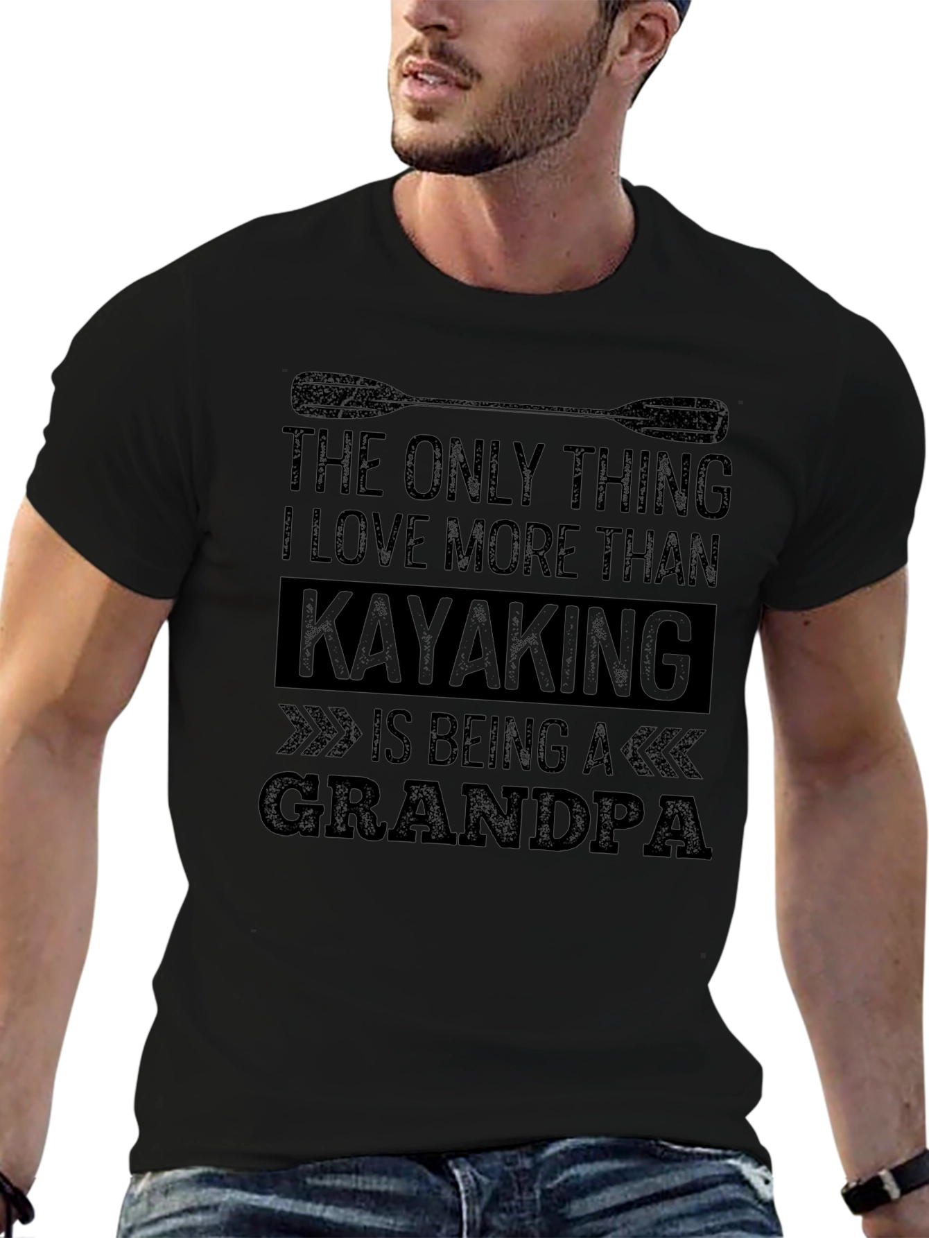 Kayaking Grandpa T-Shirt - Perfect Gift!