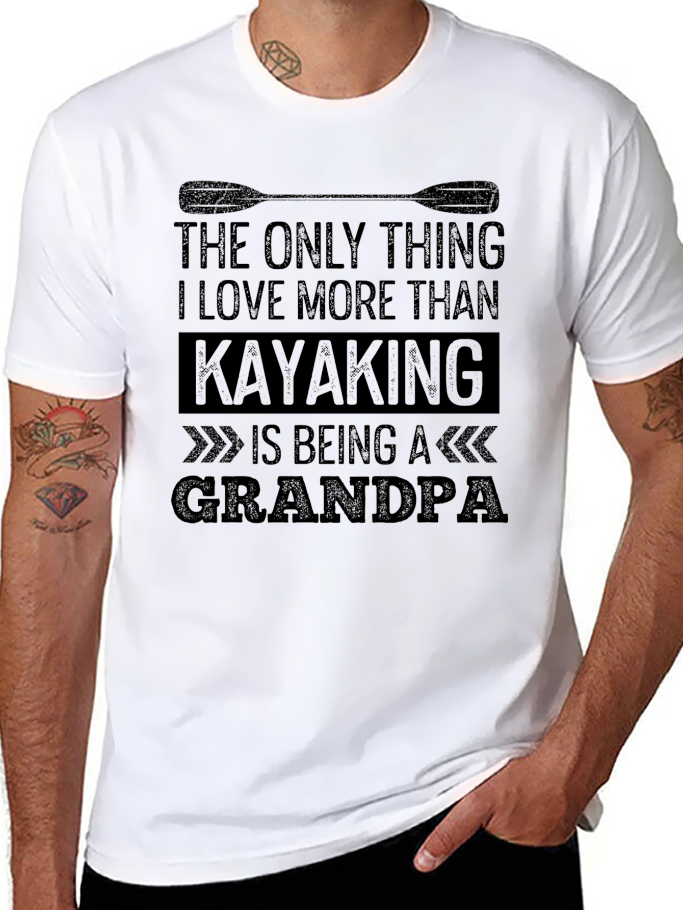 Kayaking Grandpa T-Shirt - Perfect Gift!