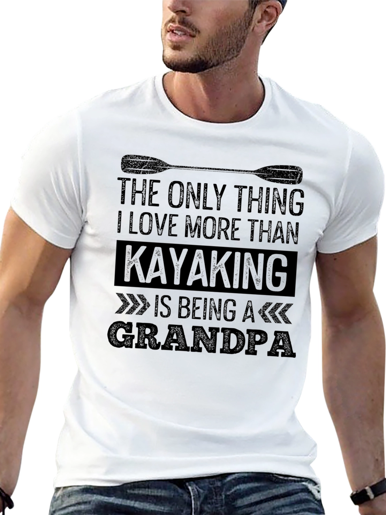 Kayaking Grandpa T-Shirt - Perfect Gift!