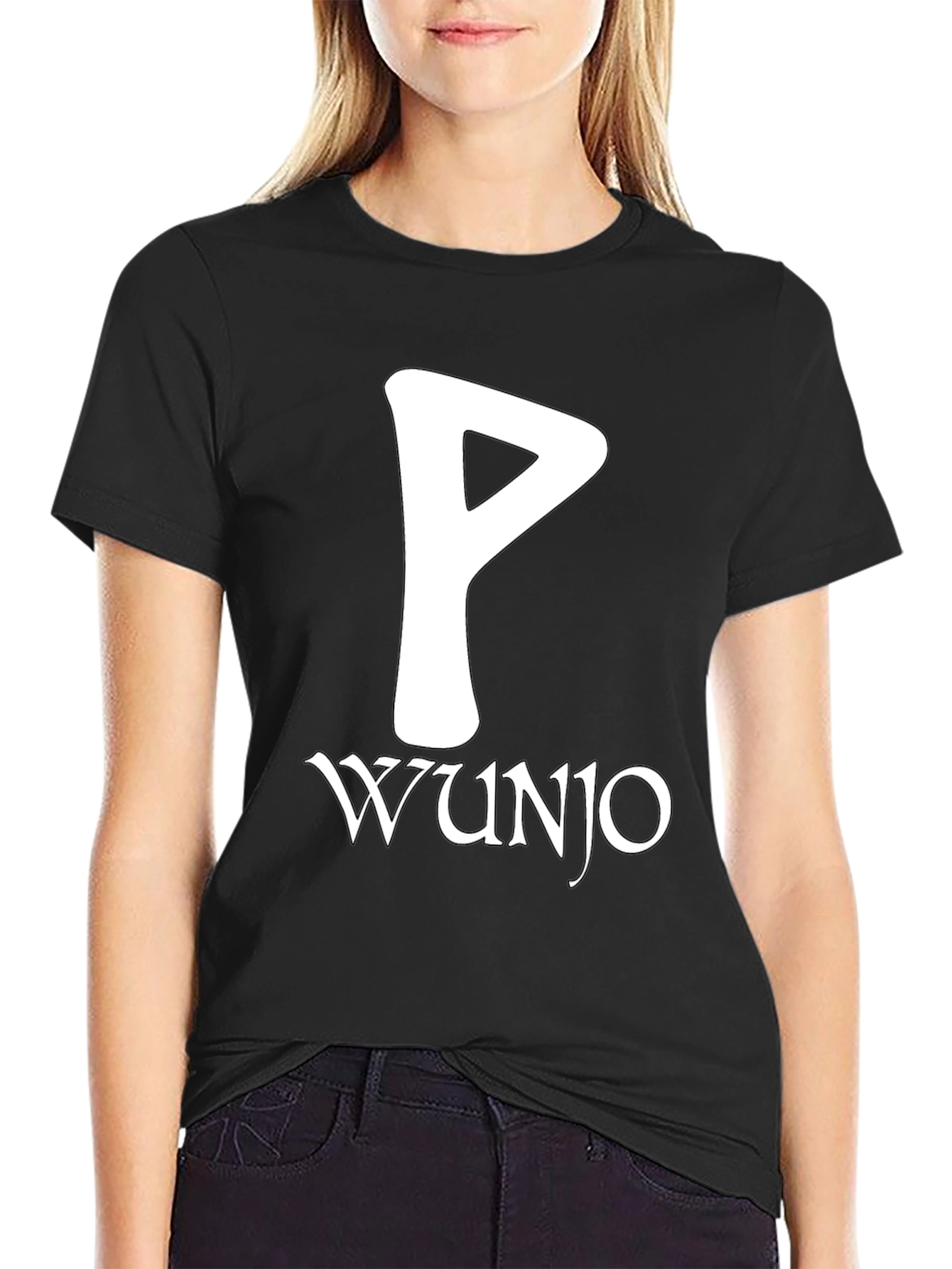 Wunjo Rune T-Shirt - Norse Pagan Symbol