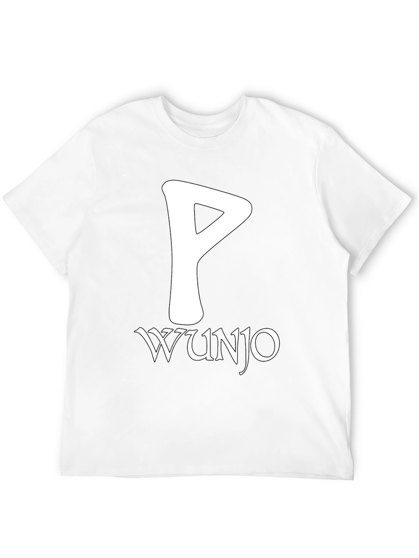 Wunjo Rune T-Shirt - Norse Pagan Symbol