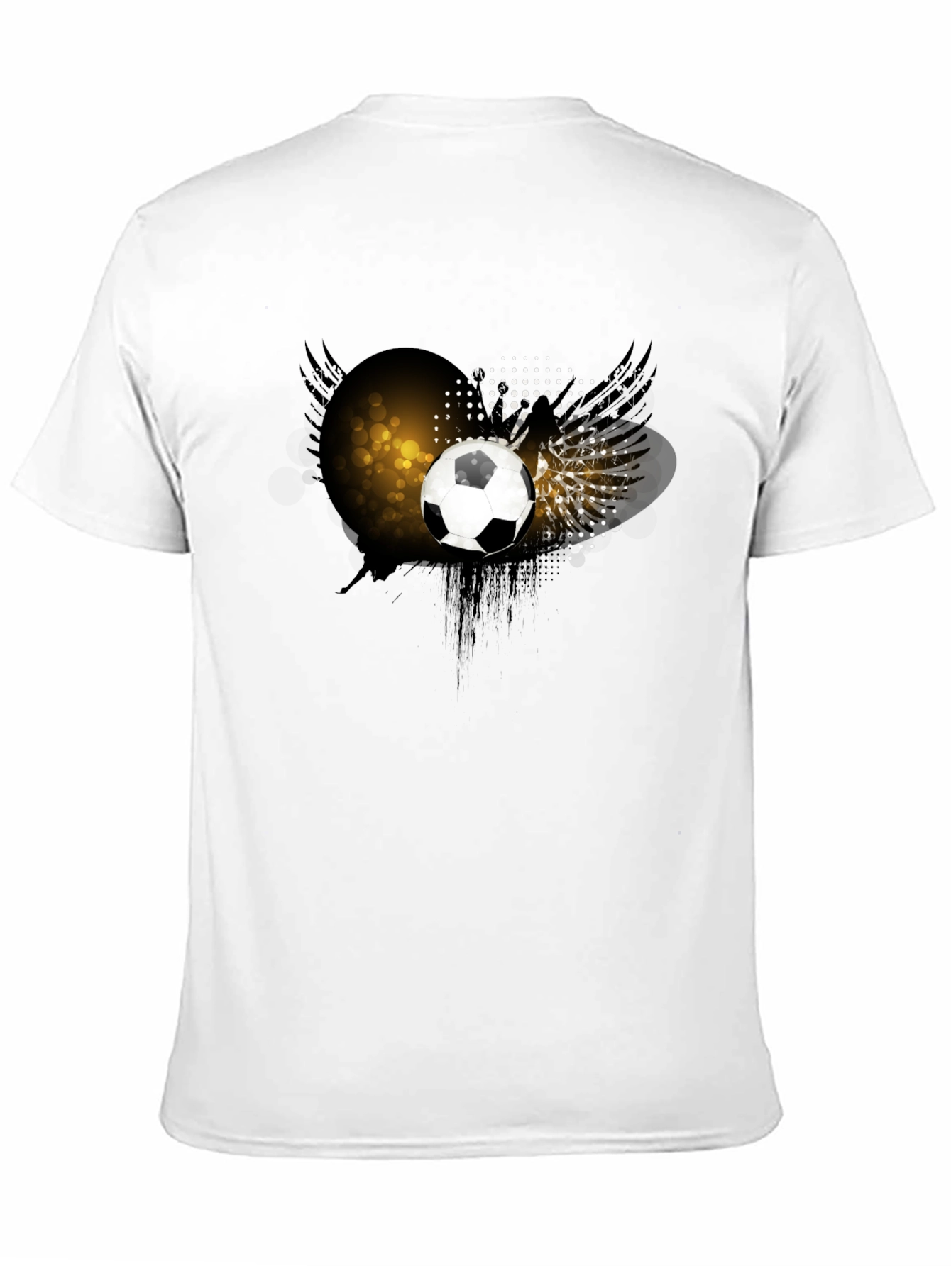 Soccer Ball Graphic T-Shirt - Black
