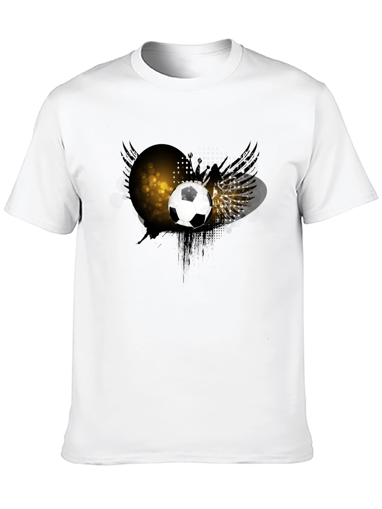 Soccer Ball Graphic T-Shirt - Black