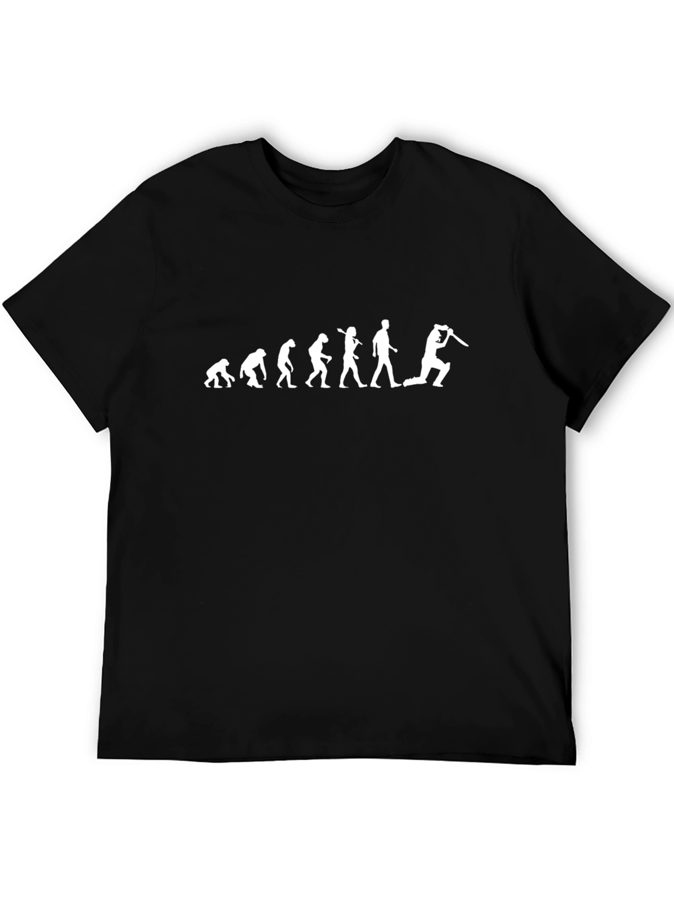 Evolution of Cricket Black T-Shirt