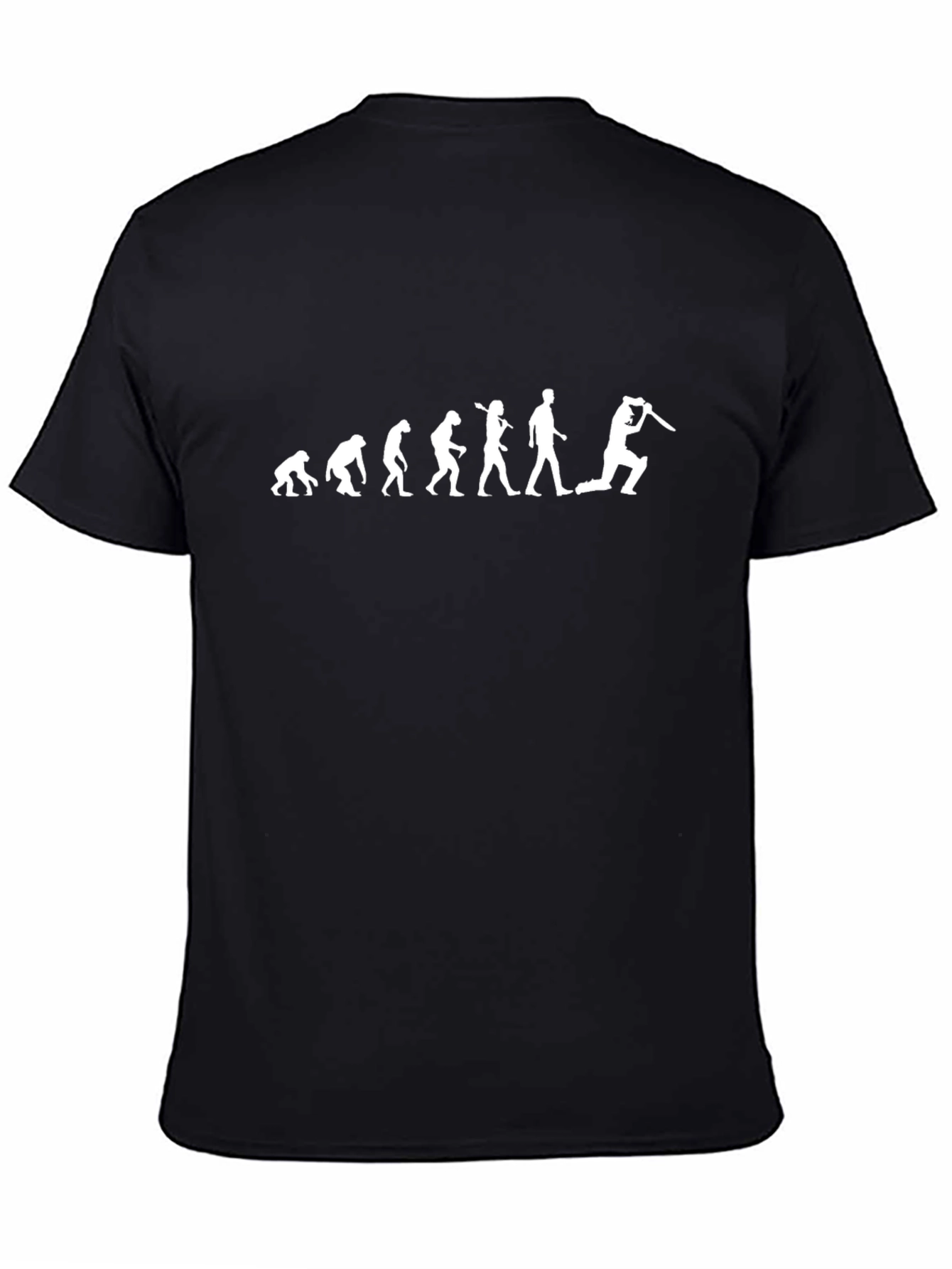 Evolution of Cricket Black T-Shirt