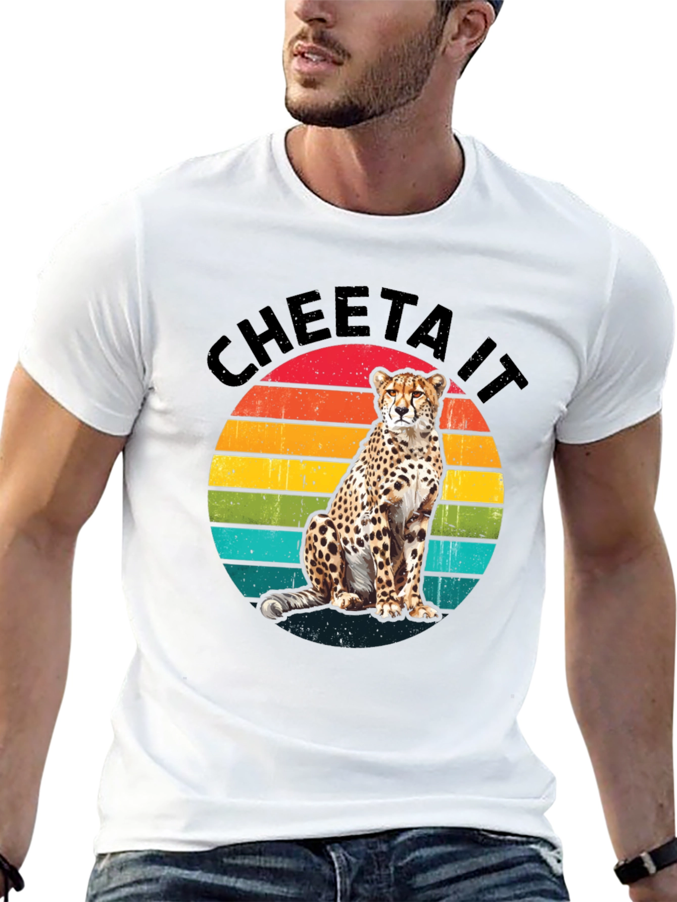 Cheeta It T-Shirt - Retro Animal Graphic Tee