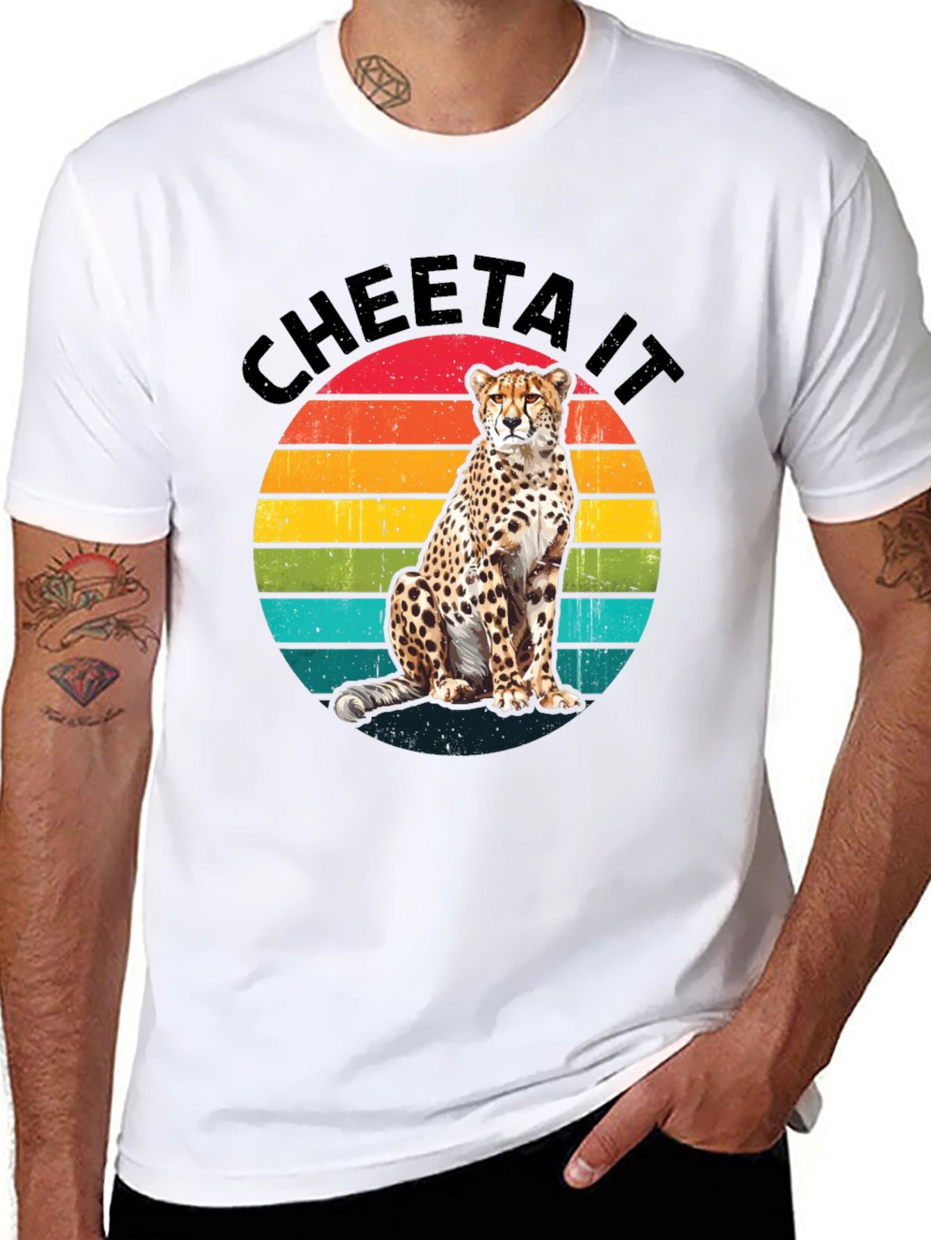 Cheeta It T-Shirt - Retro Animal Graphic Tee