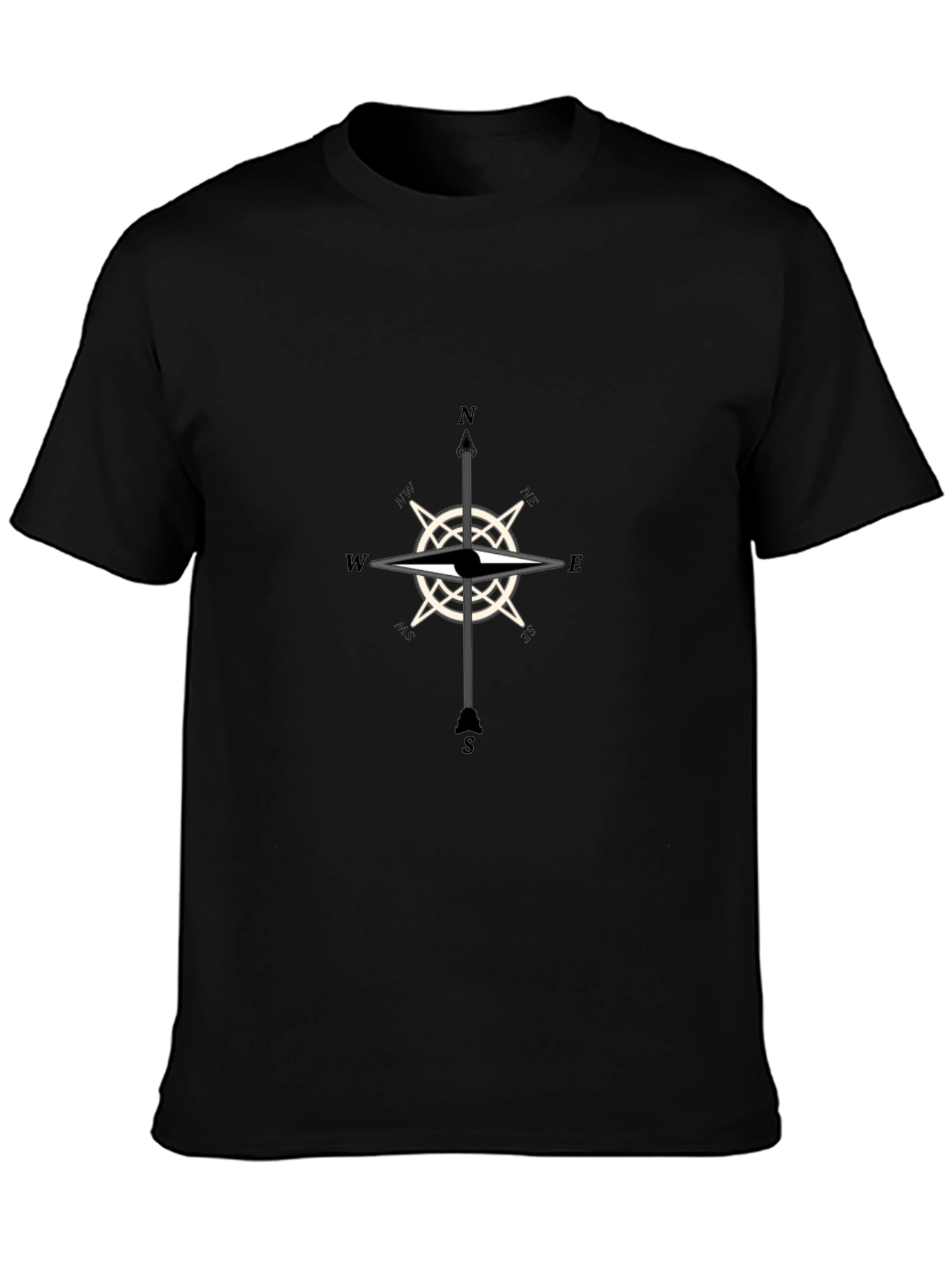 Compass Rose Graphic T-Shirt - Classic Style