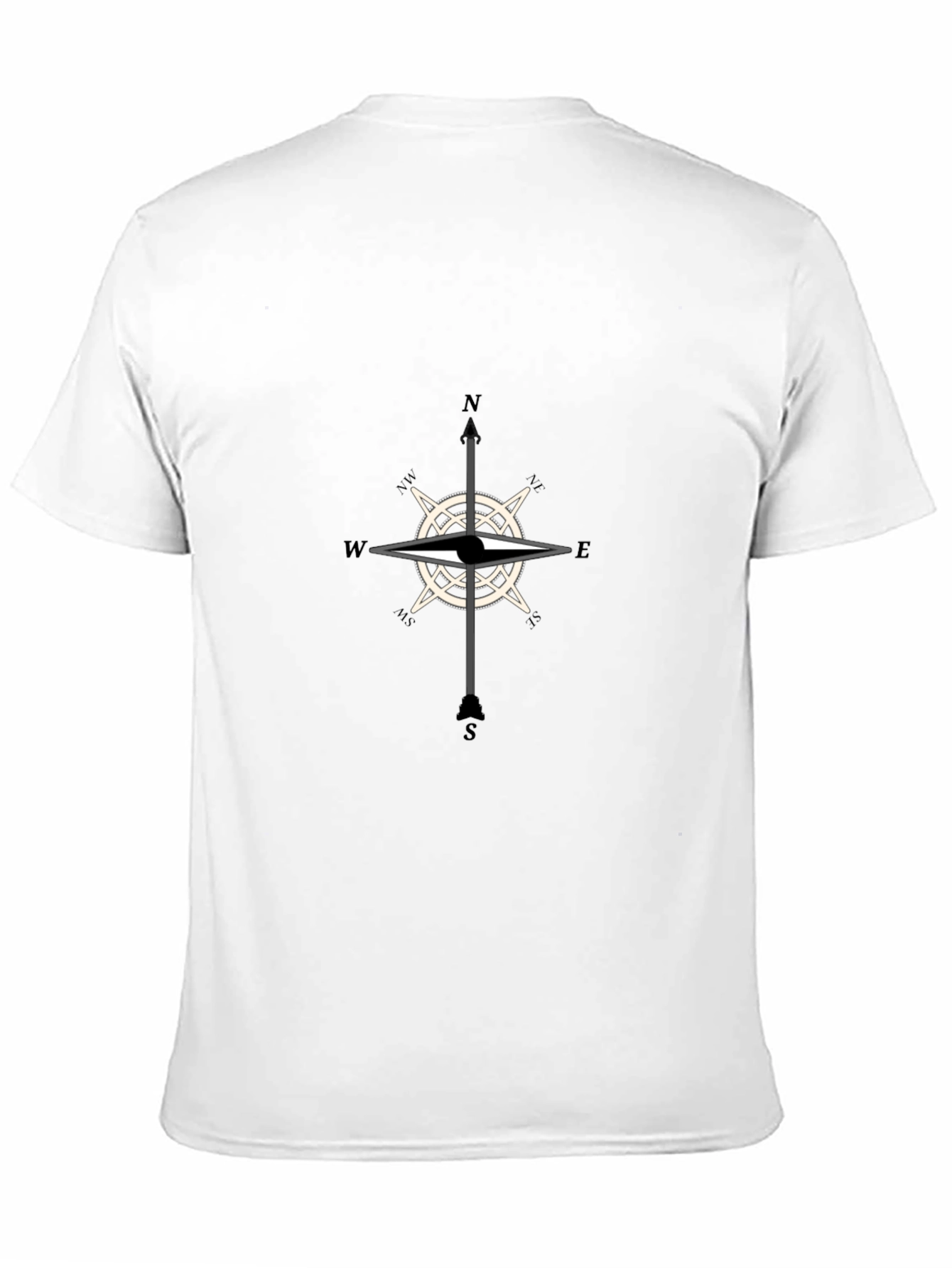 Compass Rose Graphic T-Shirt - Classic Style