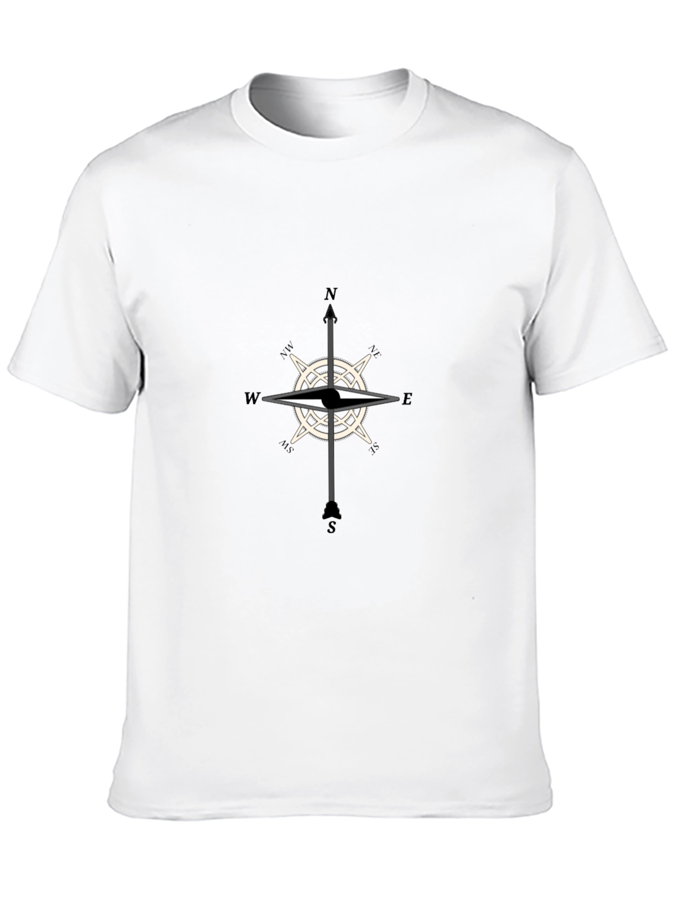Compass Rose Graphic T-Shirt - Classic Style