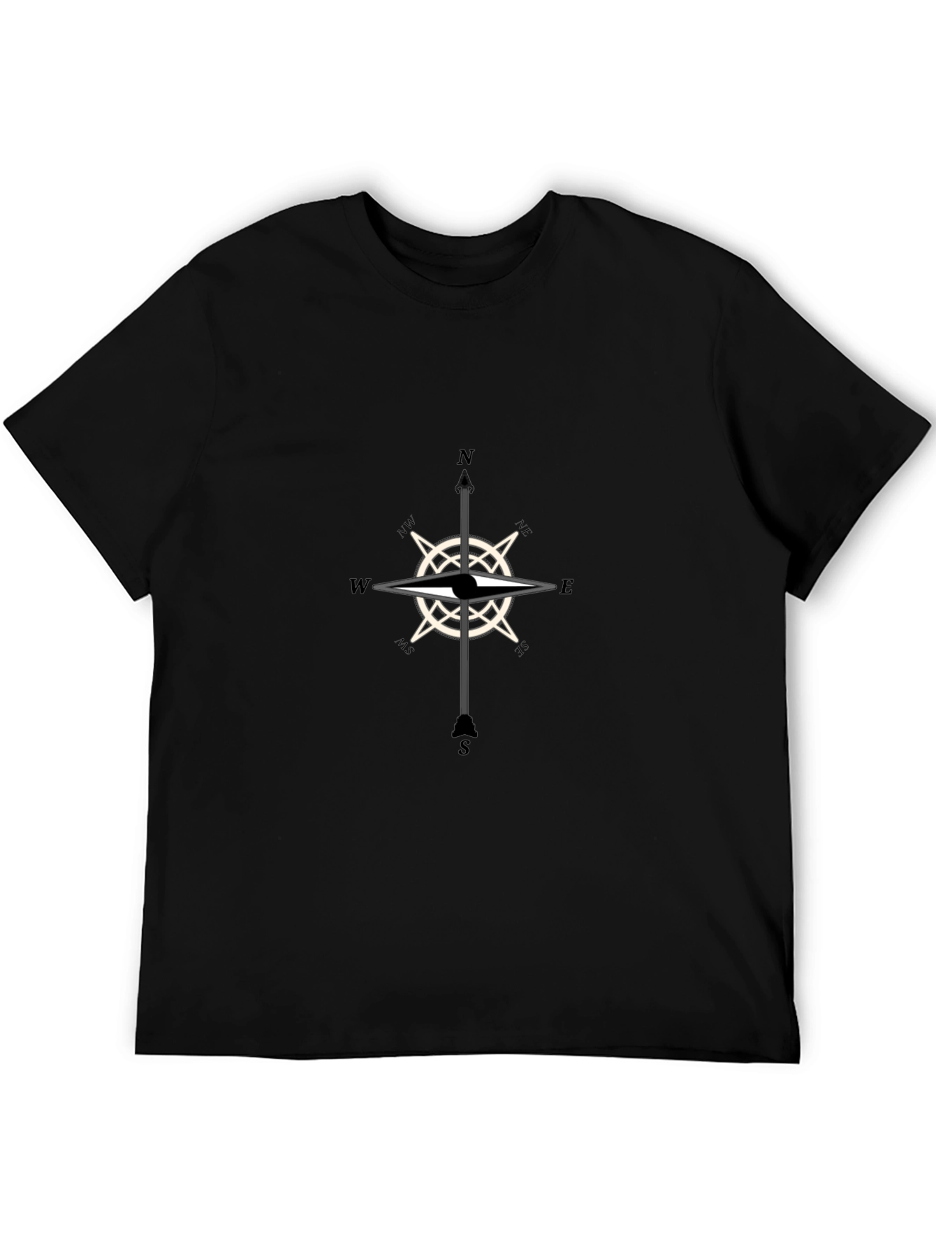 Compass Rose Graphic T-Shirt - Classic Style