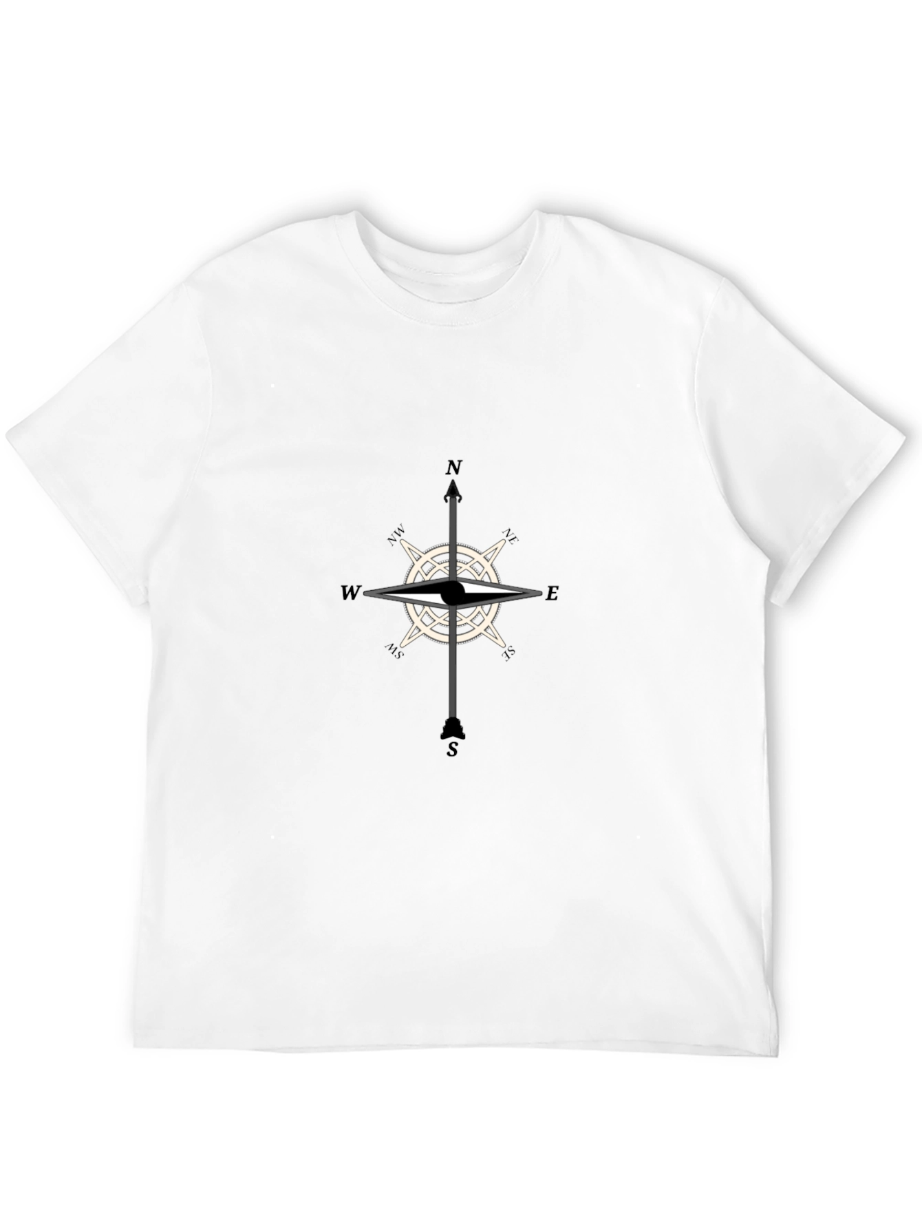 Compass Rose Graphic T-Shirt - Classic Style