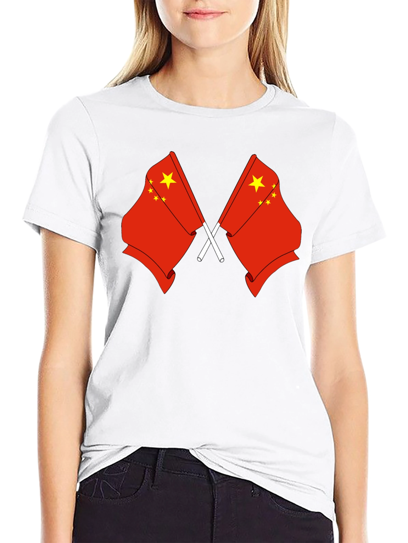 China Flag Graphic T-Shirt - Unisex Black Tee