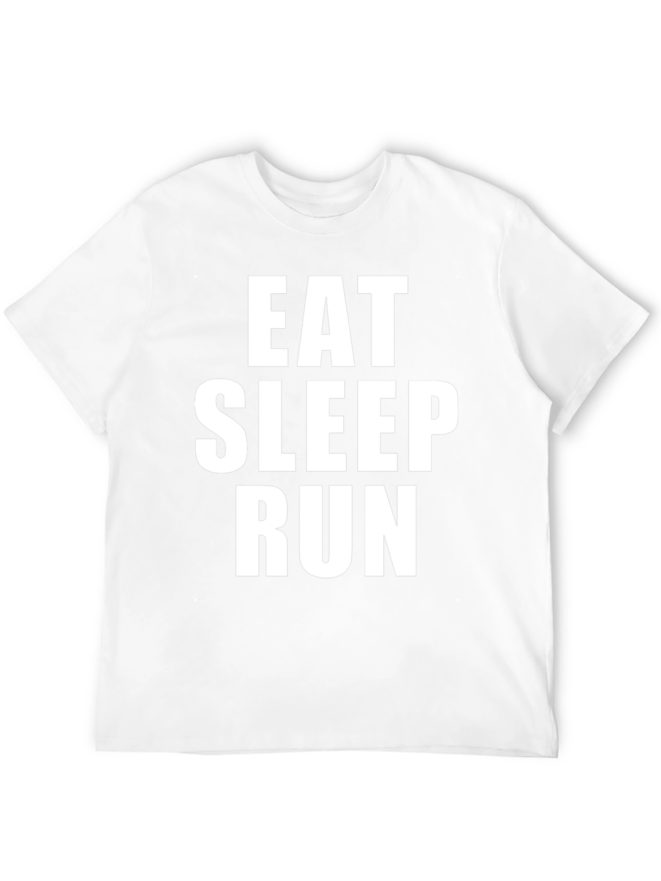 Eat Sleep Run Black Graphic Tee