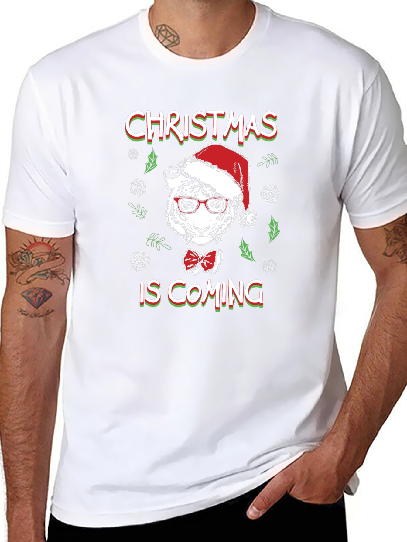 Christmas Tiger T-Shirt