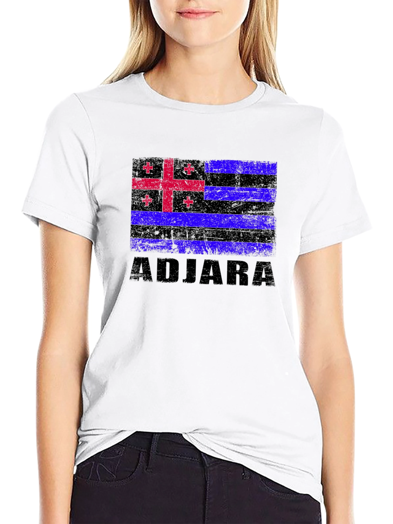 Adjara Flag T-Shirt - Distressed Pride Tee