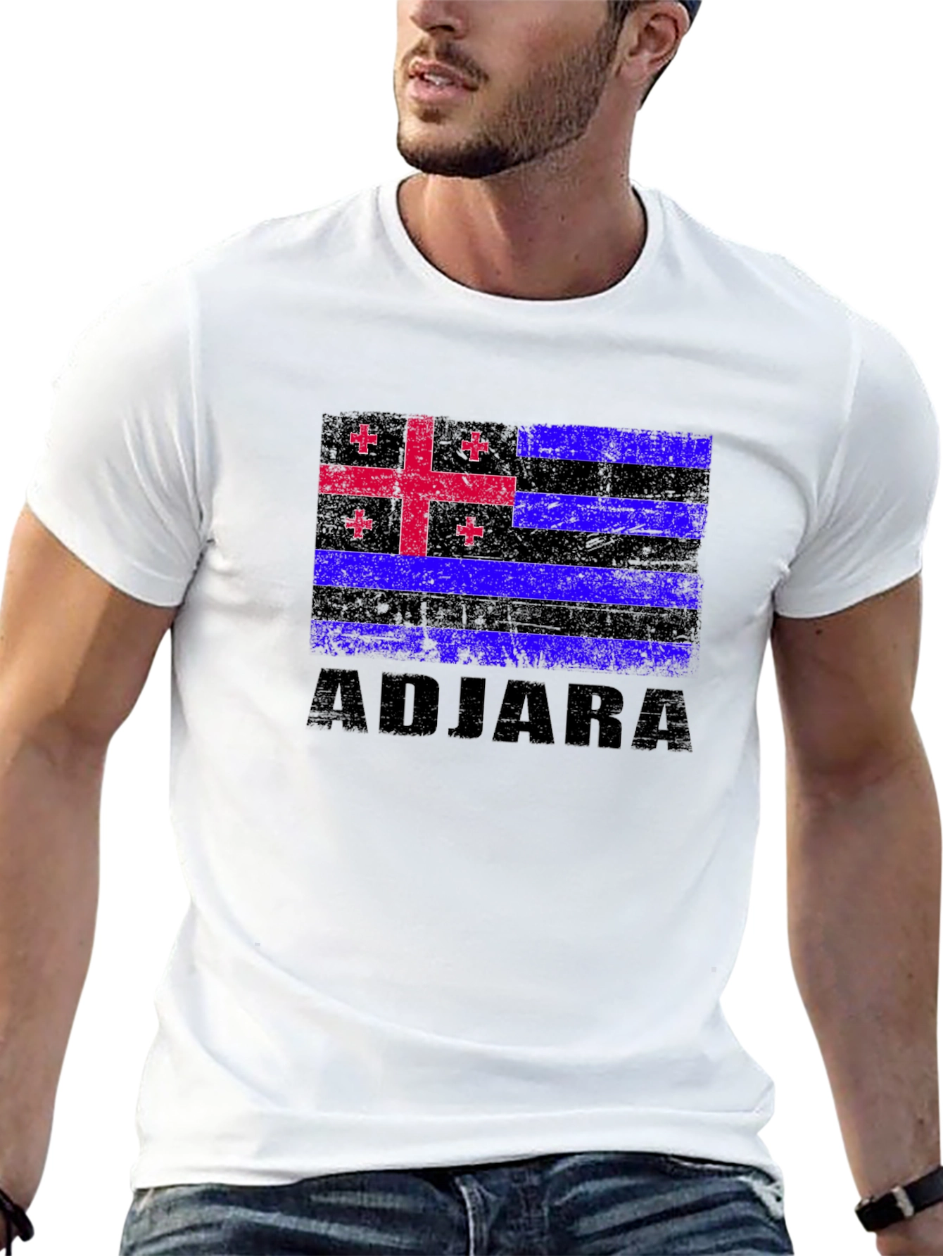 Adjara Flag T-Shirt - Distressed Pride Tee