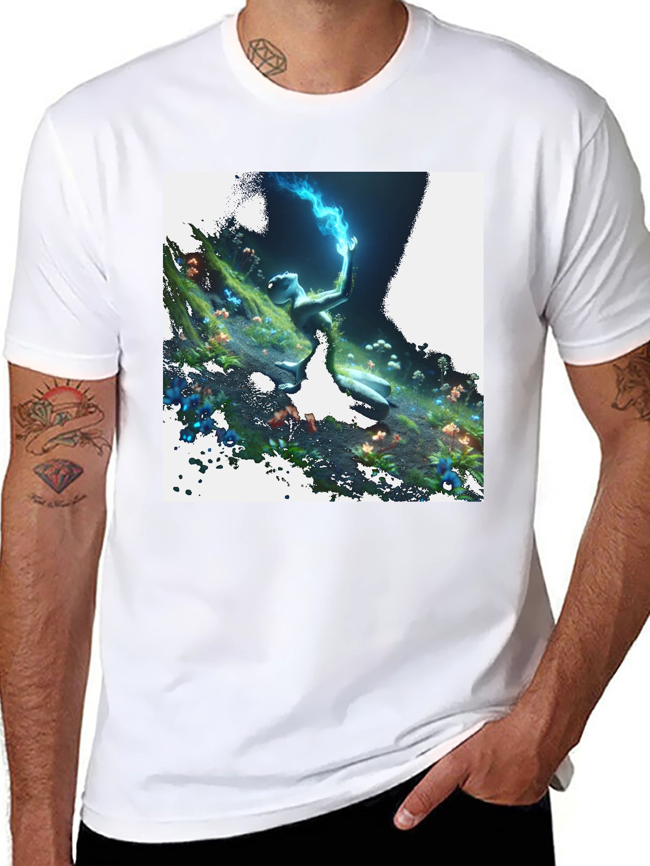 Mystical Forest Creature Graphic Tee