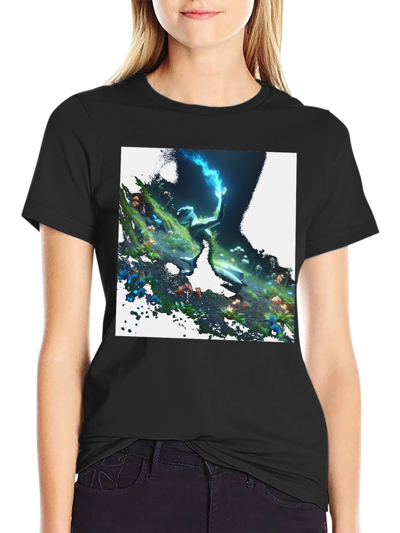 Mystical Forest Creature Graphic Tee