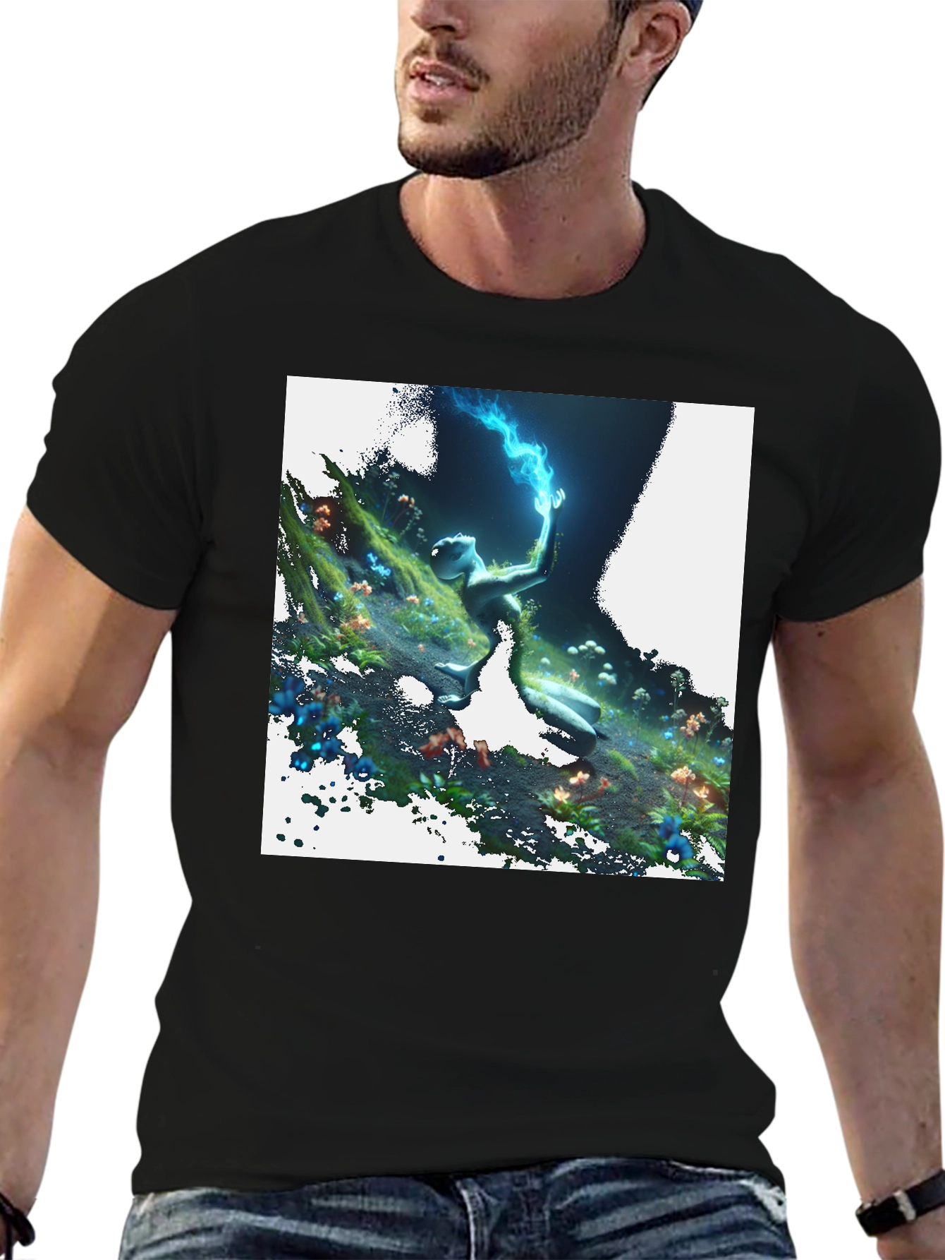 Mystical Forest Creature Graphic Tee