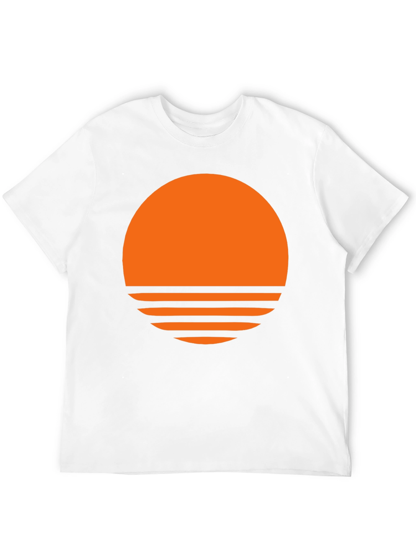Retro Sunset Graphic T-Shirt - Trendy Black Tee