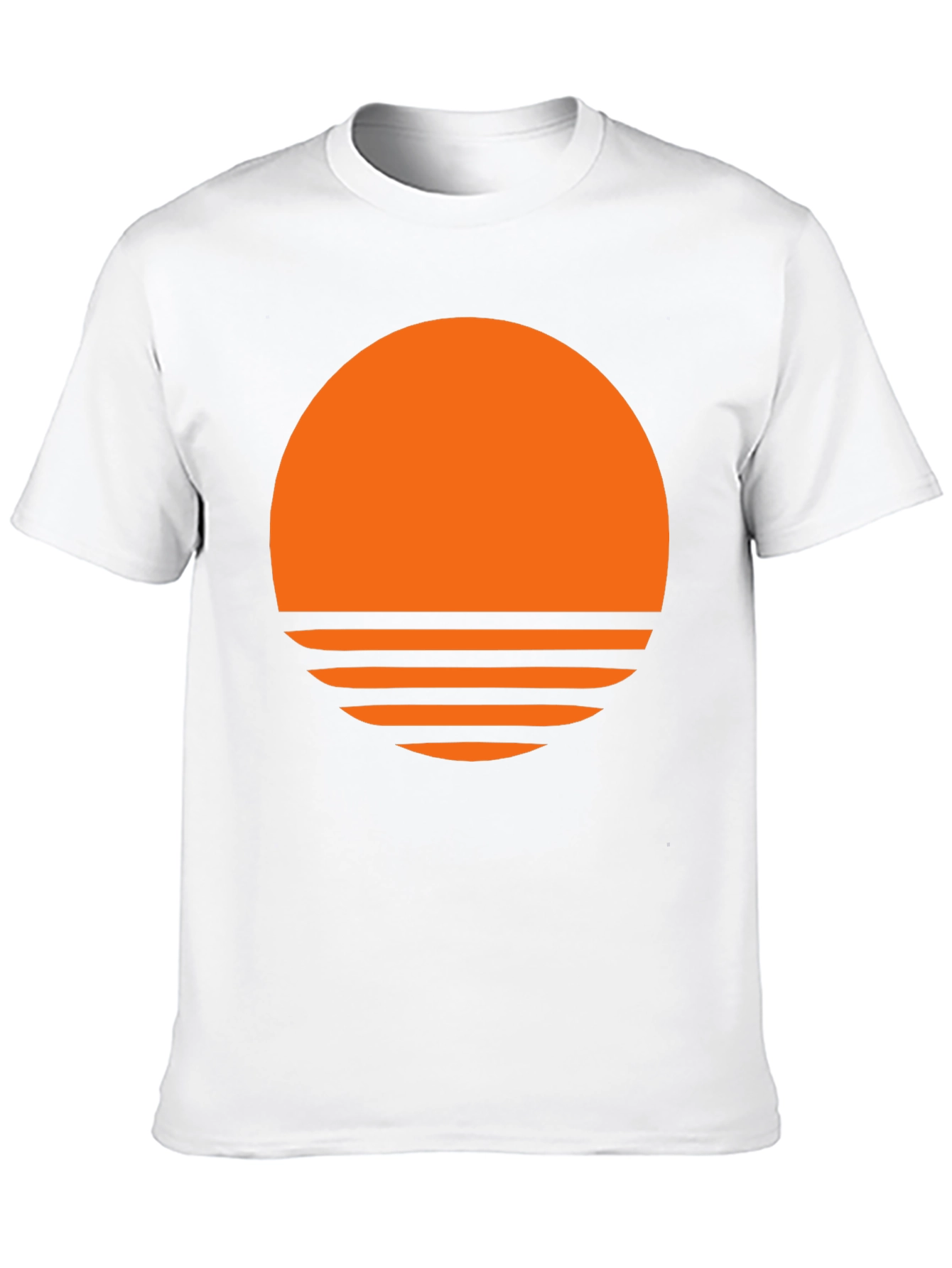 Retro Sunset Graphic T-Shirt - Trendy Black Tee