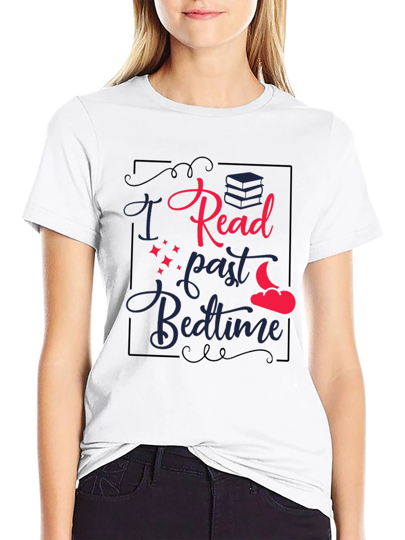 I Read Past Bedtime Graphic T-Shirt