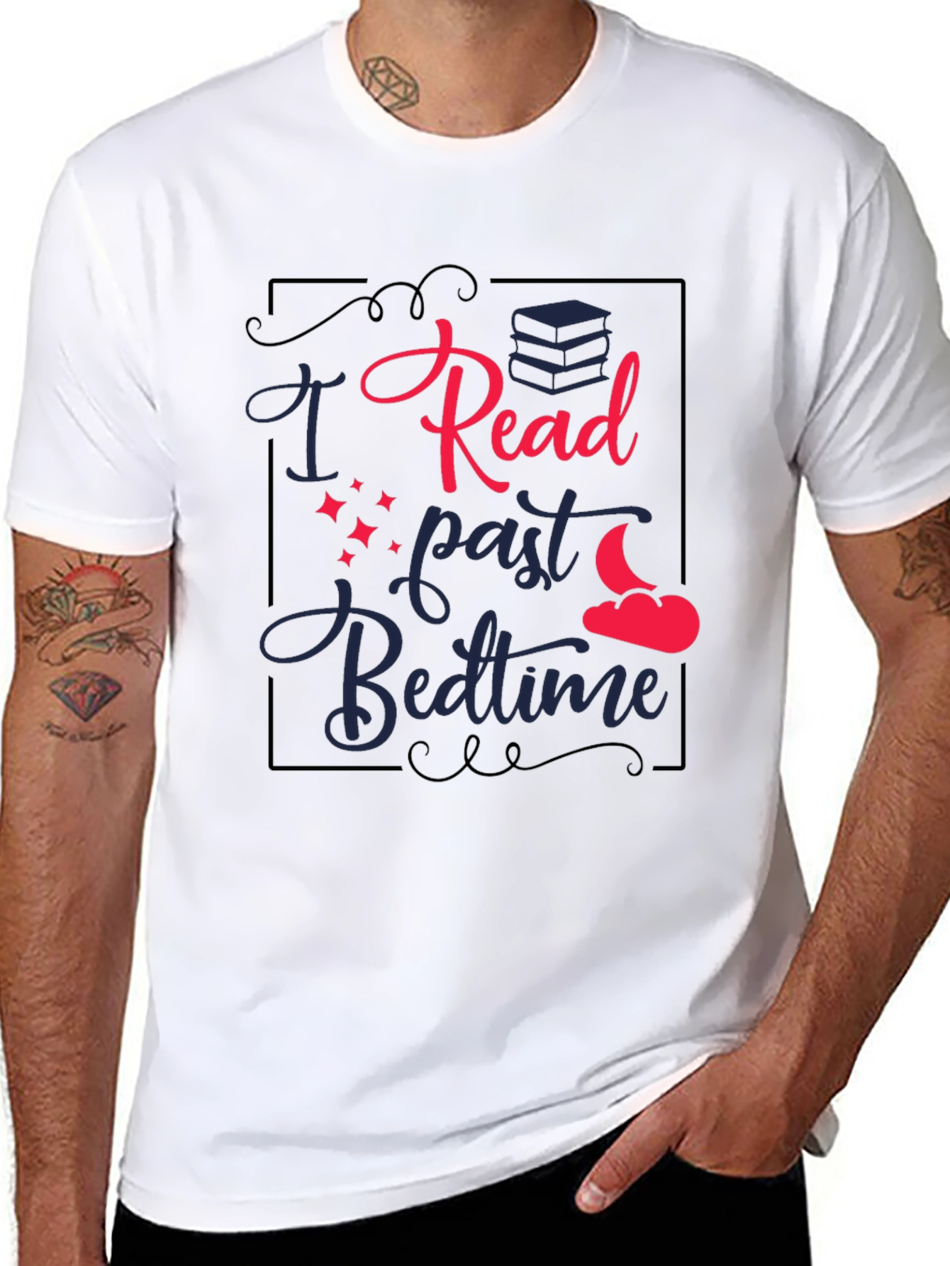 I Read Past Bedtime Graphic T-Shirt