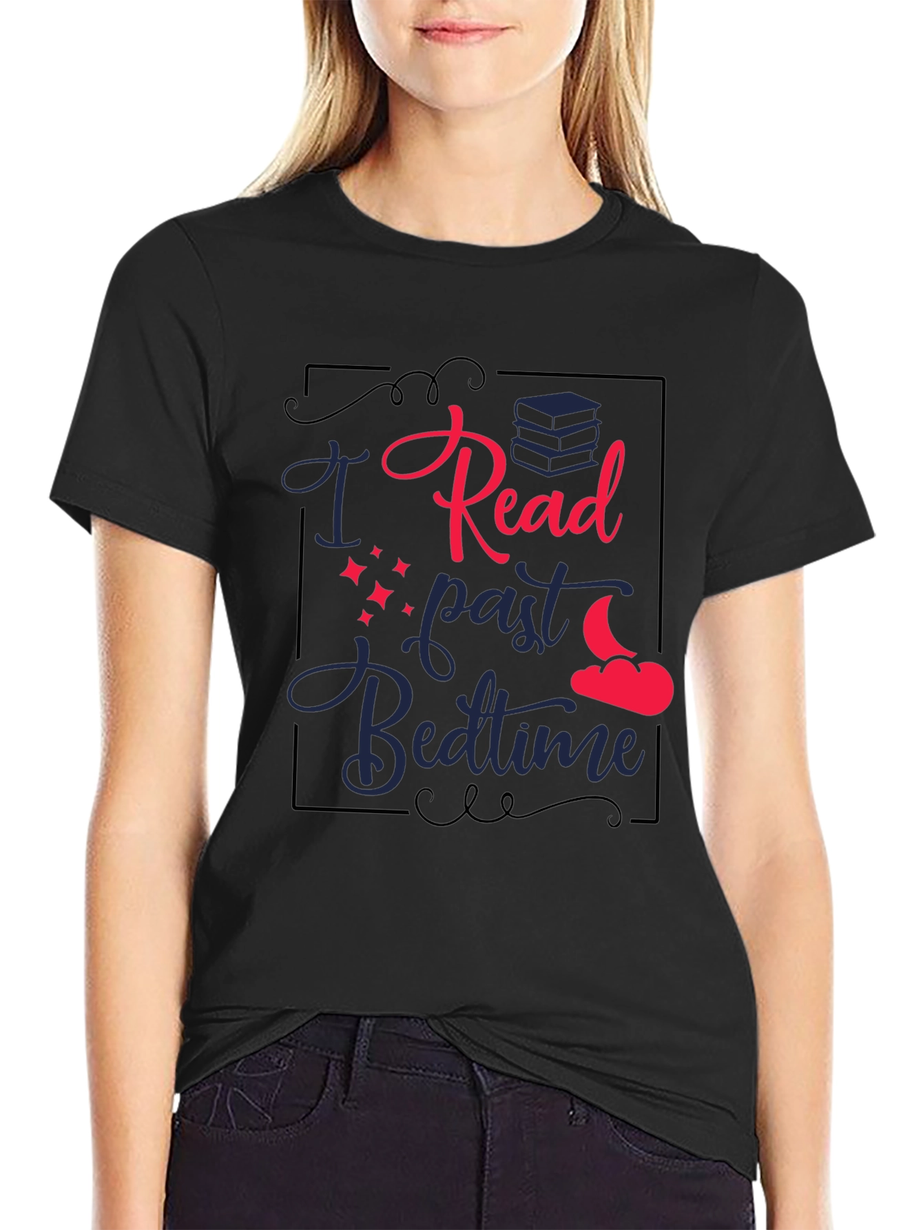 I Read Past Bedtime Graphic T-Shirt
