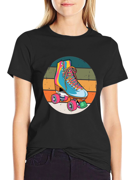 Retro Roller Skate Graphic Tee