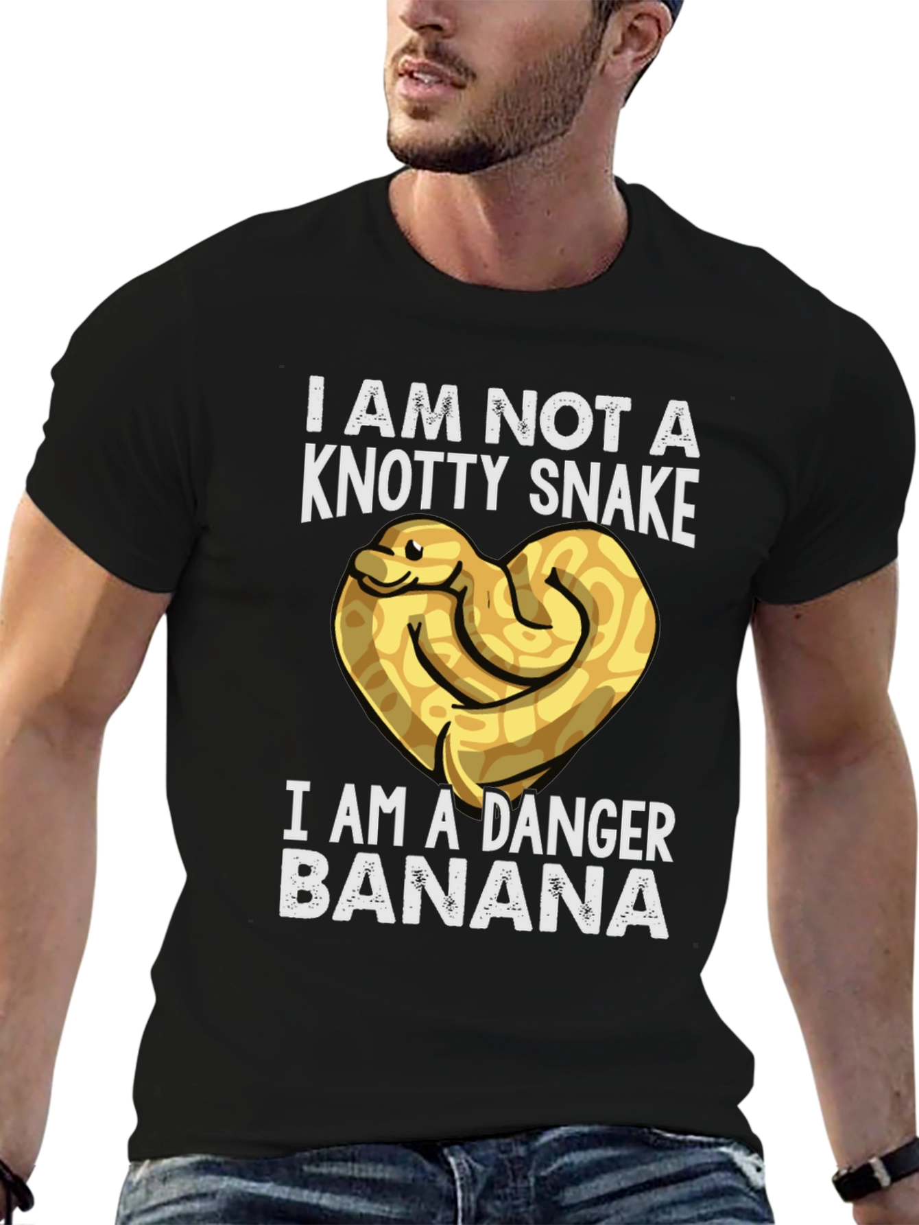 Danger Banana T-Shirt - Novelty Snake Tee