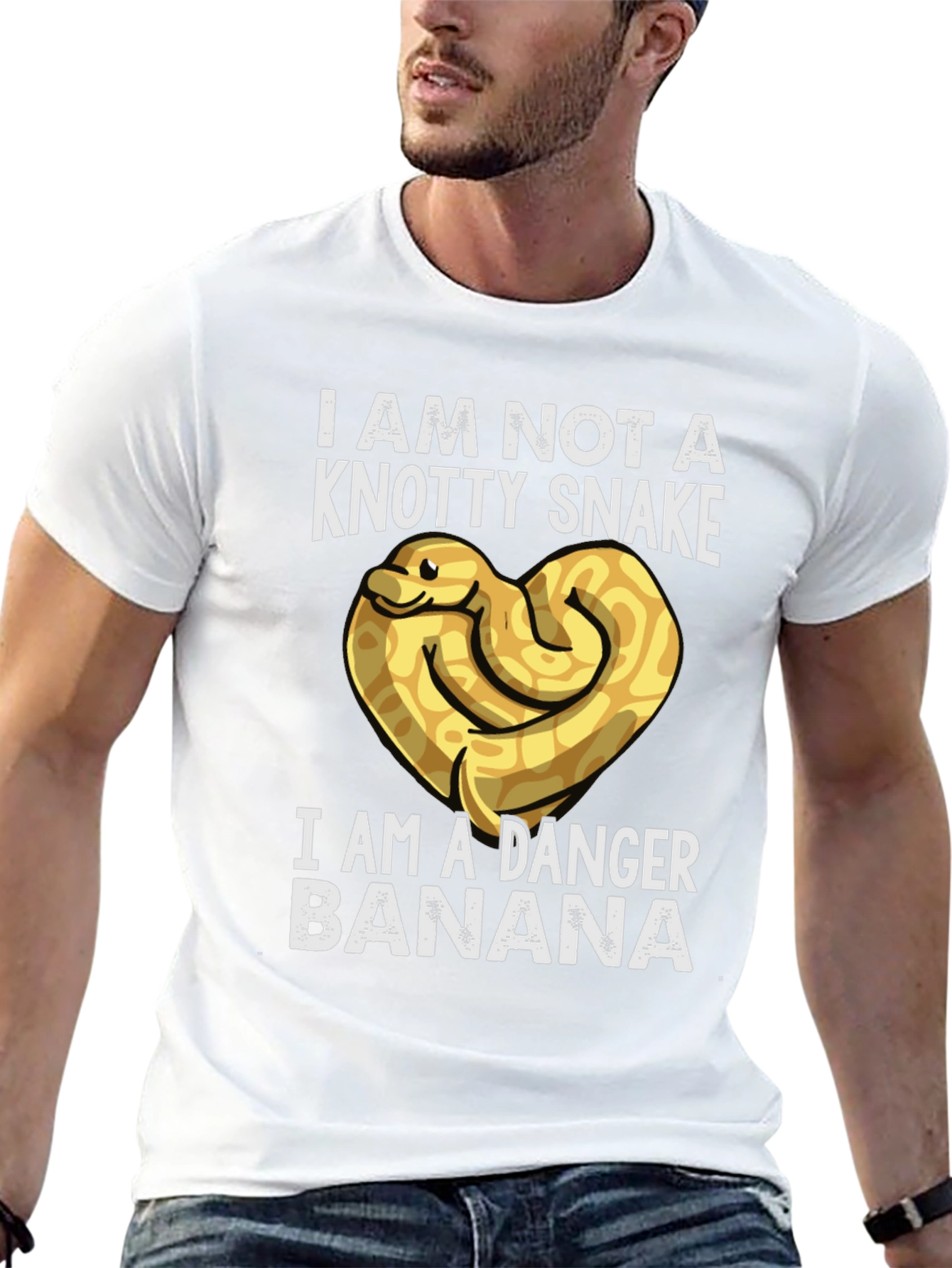 Danger Banana T-Shirt - Novelty Snake Tee