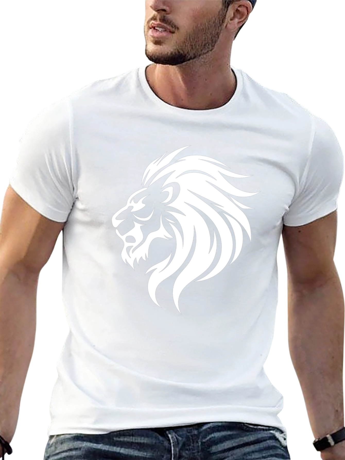 Black Lion Graphic T-Shirt - Bold Style