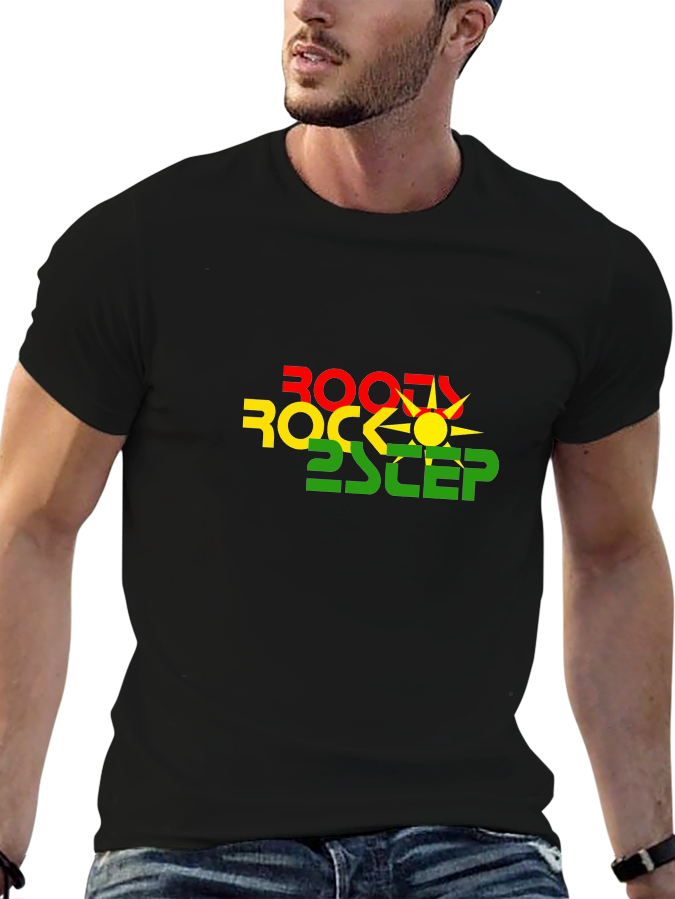 Booty Rock 2Step Black Graphic T-Shirt