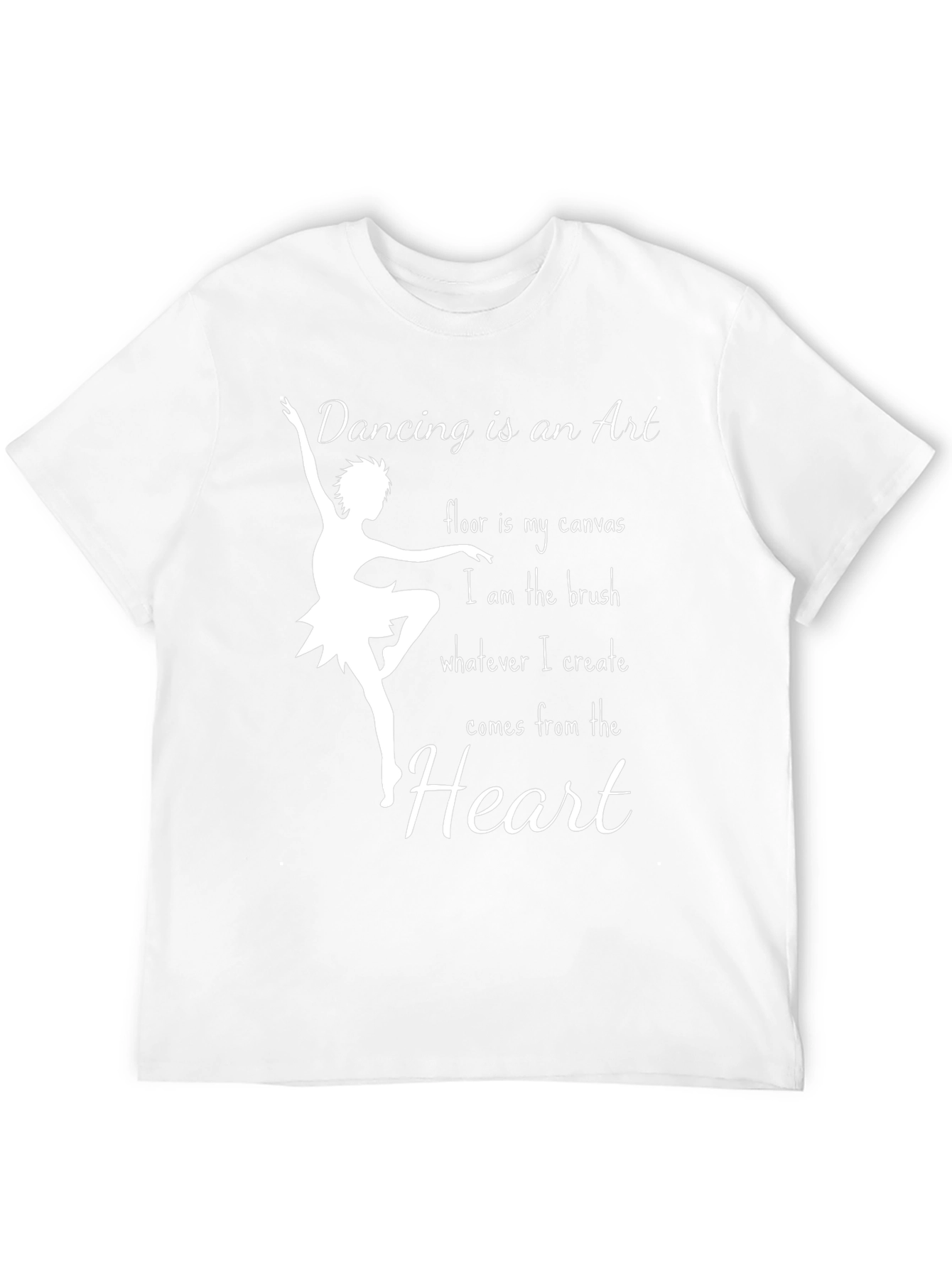 Dancing is an Art T-Shirt - Ballerina Heart