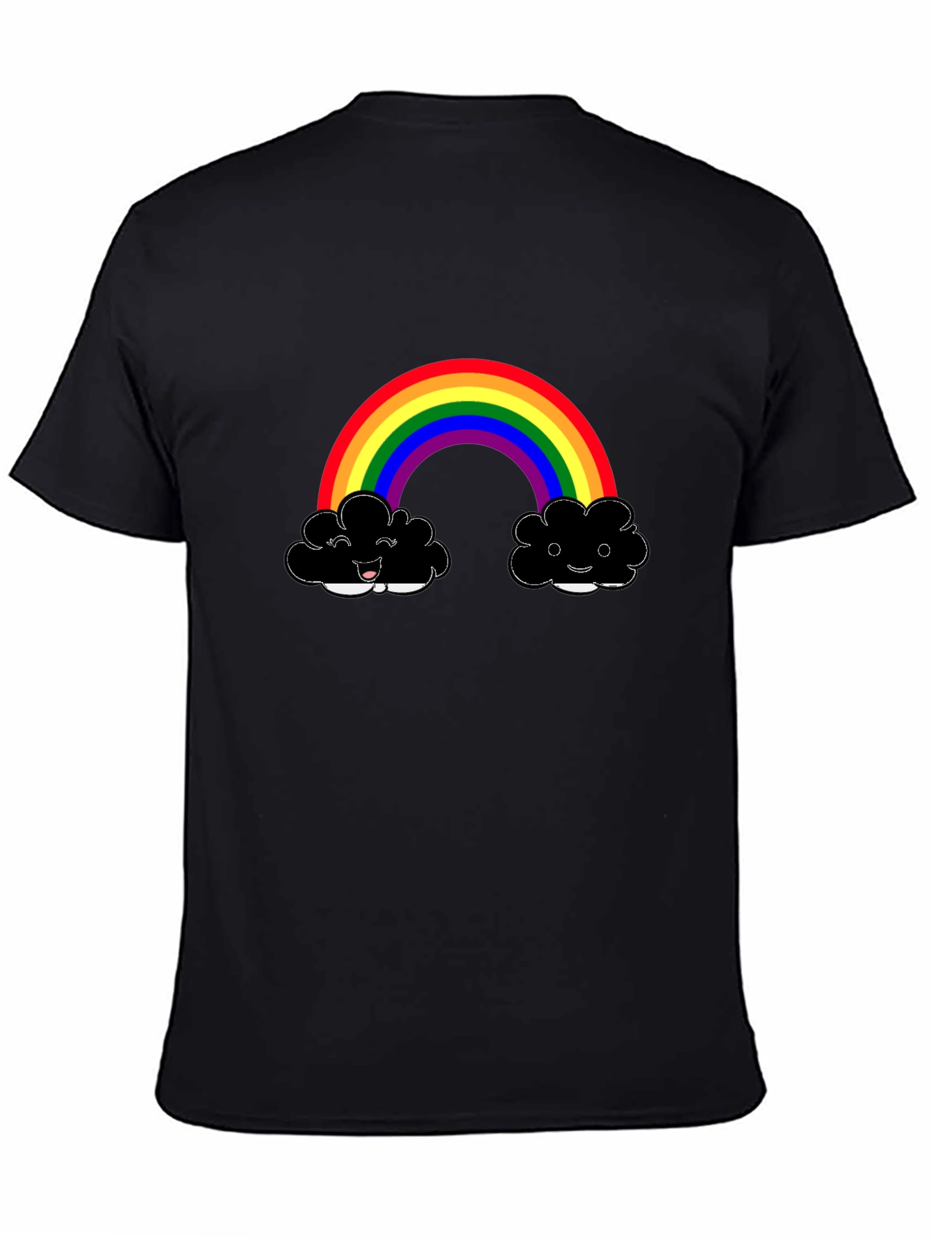 Rainbow Cloud Graphic Tee - Happy Days!