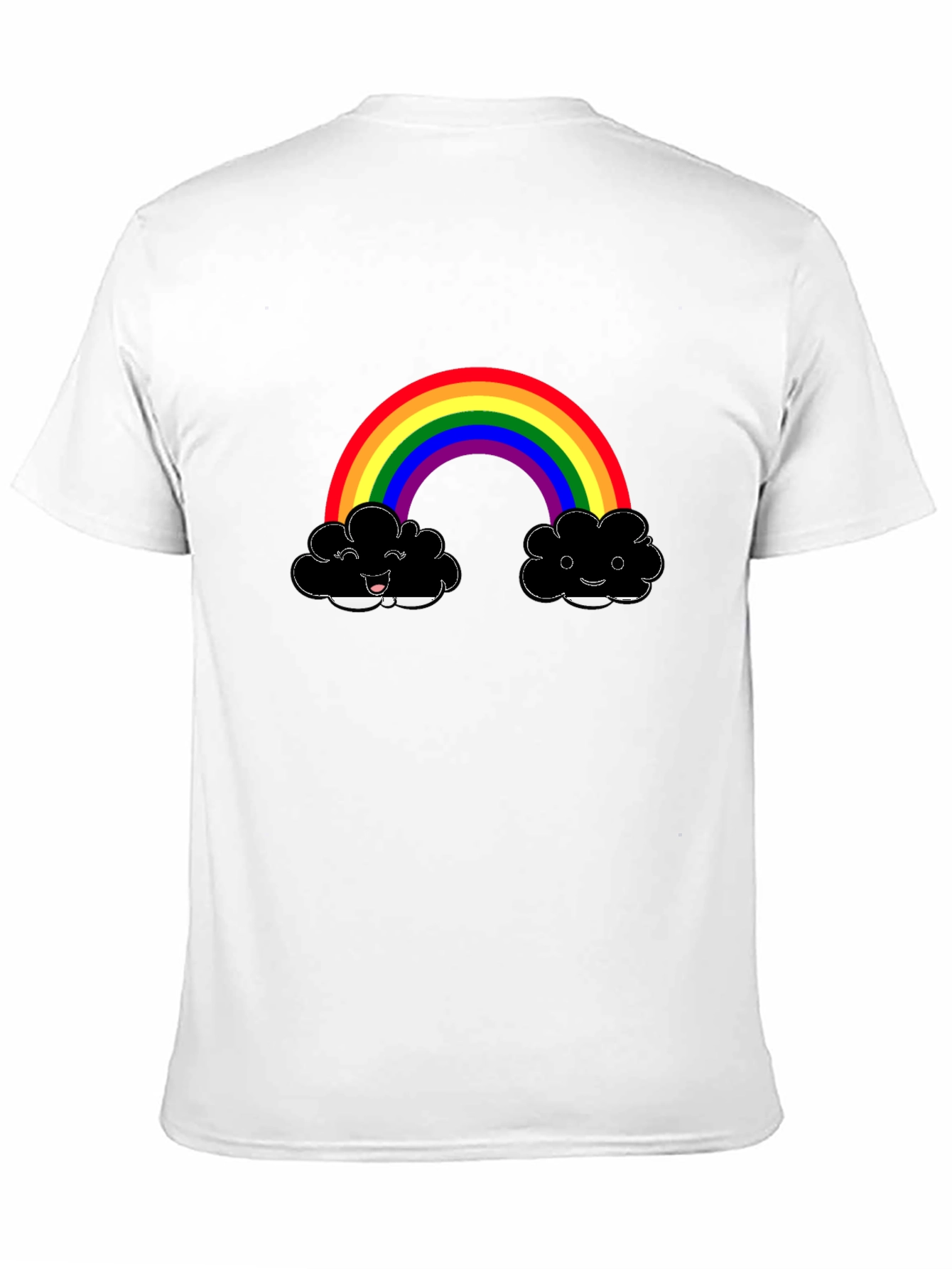 Rainbow Cloud Graphic Tee - Happy Days!