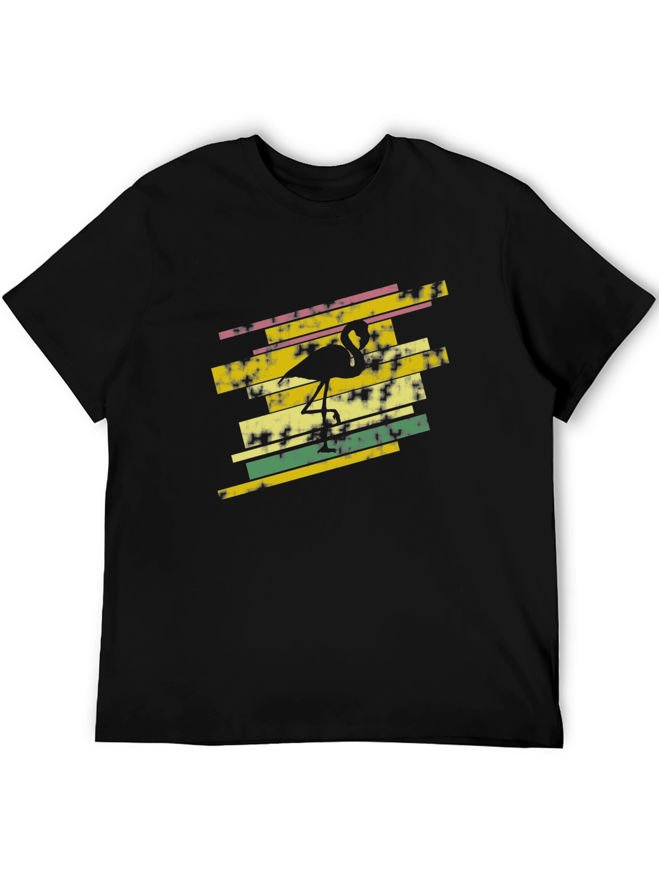 Flamingo Graphic Black T-Shirt